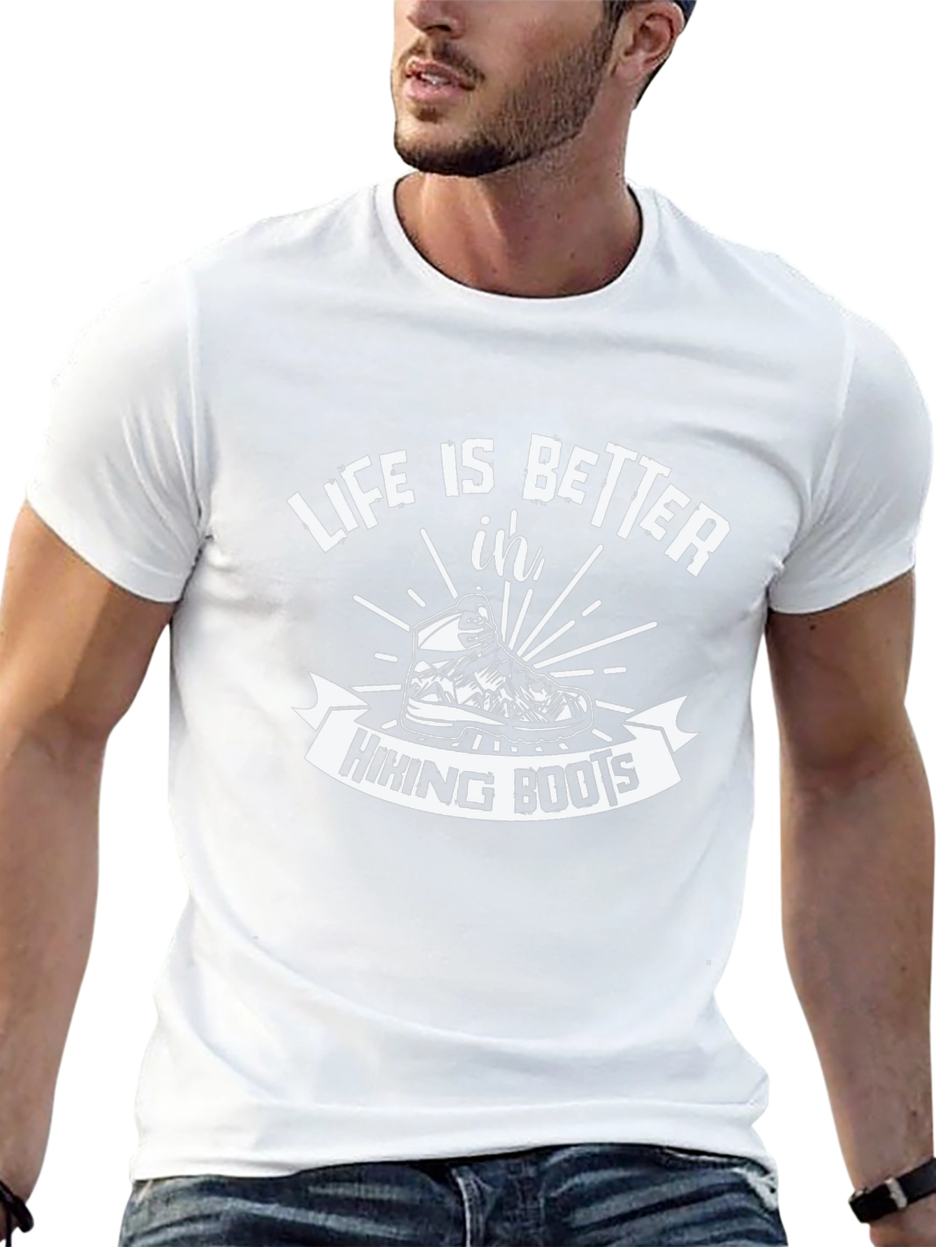 Hiking Boots Graphic T-Shirt - Life is Better