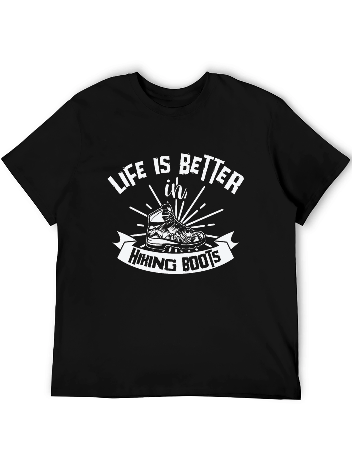 Hiking Boots Graphic T-Shirt - Life is Better