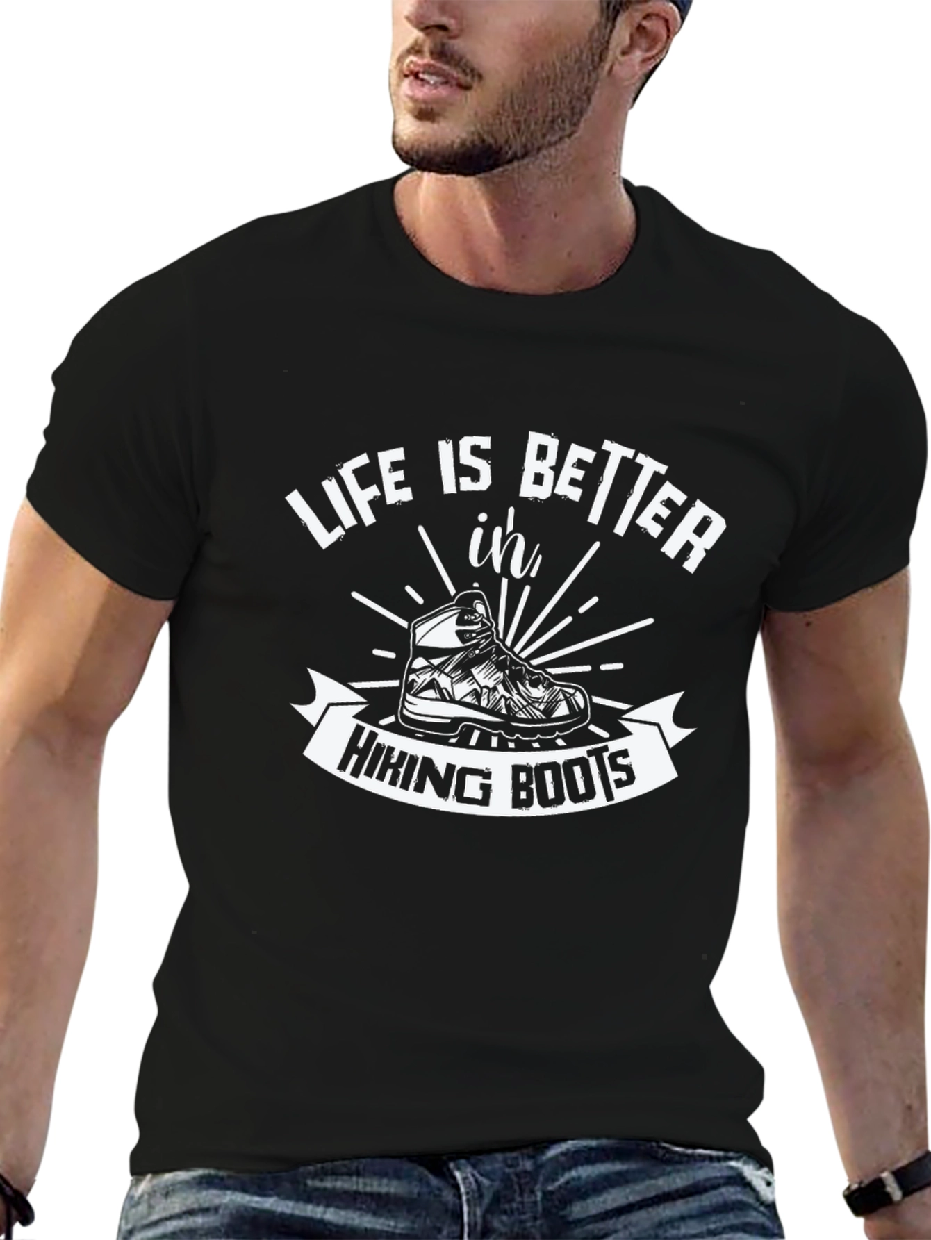 Hiking Boots Graphic T-Shirt - Life is Better