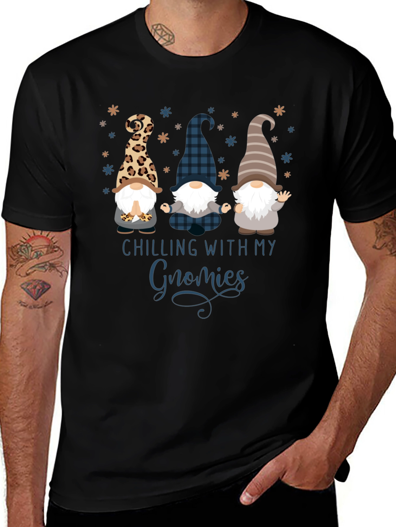 Chilling With My Gnomies Graphic Tee