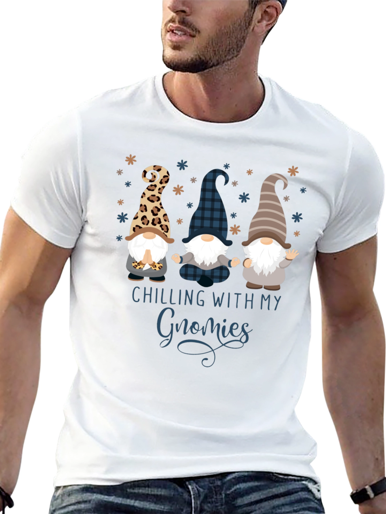 Chilling With My Gnomies Graphic Tee