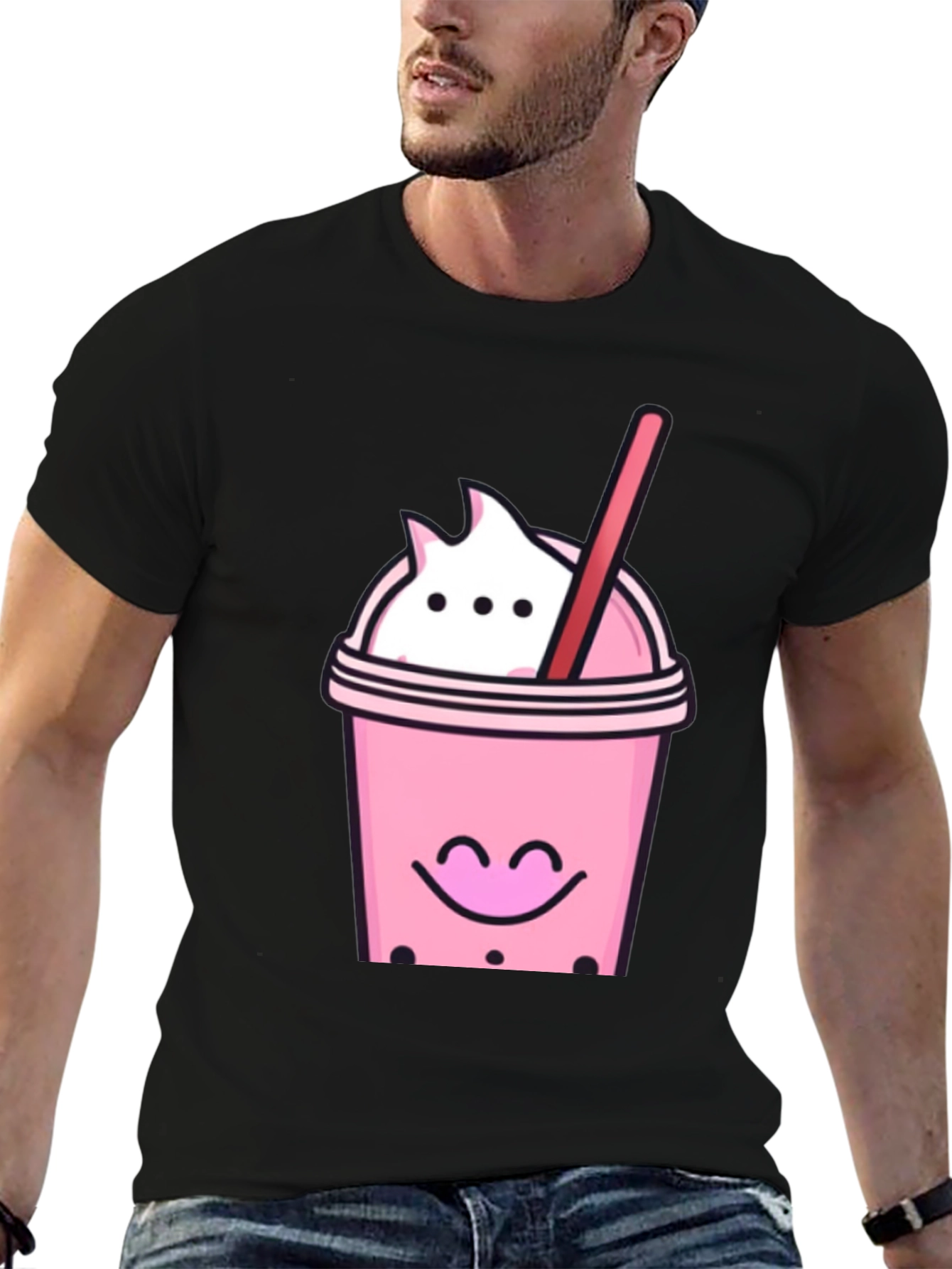 Cute Boba Tea Graphic T-Shirt - Kawaii Style