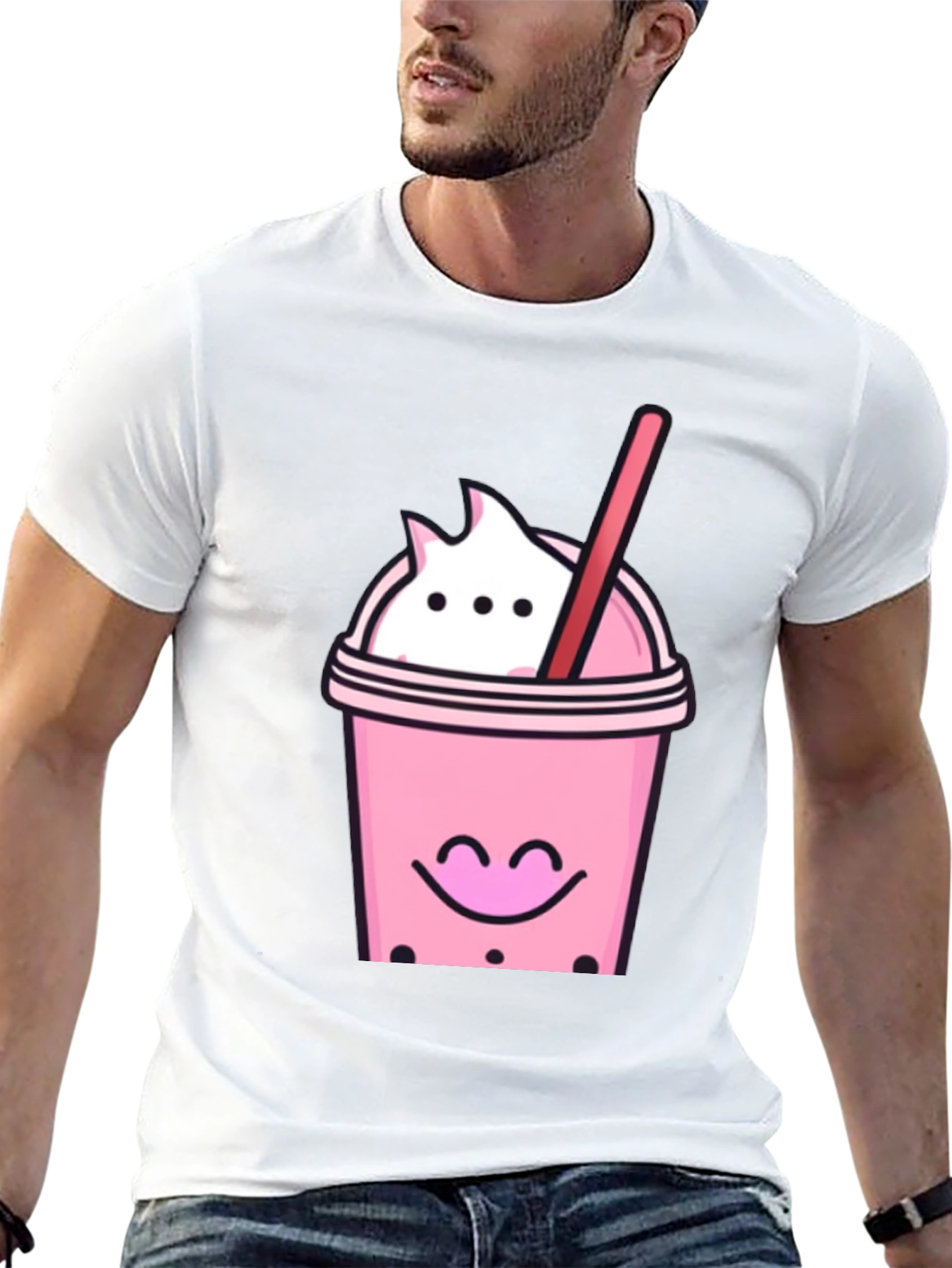 Cute Boba Tea Graphic T-Shirt - Kawaii Style