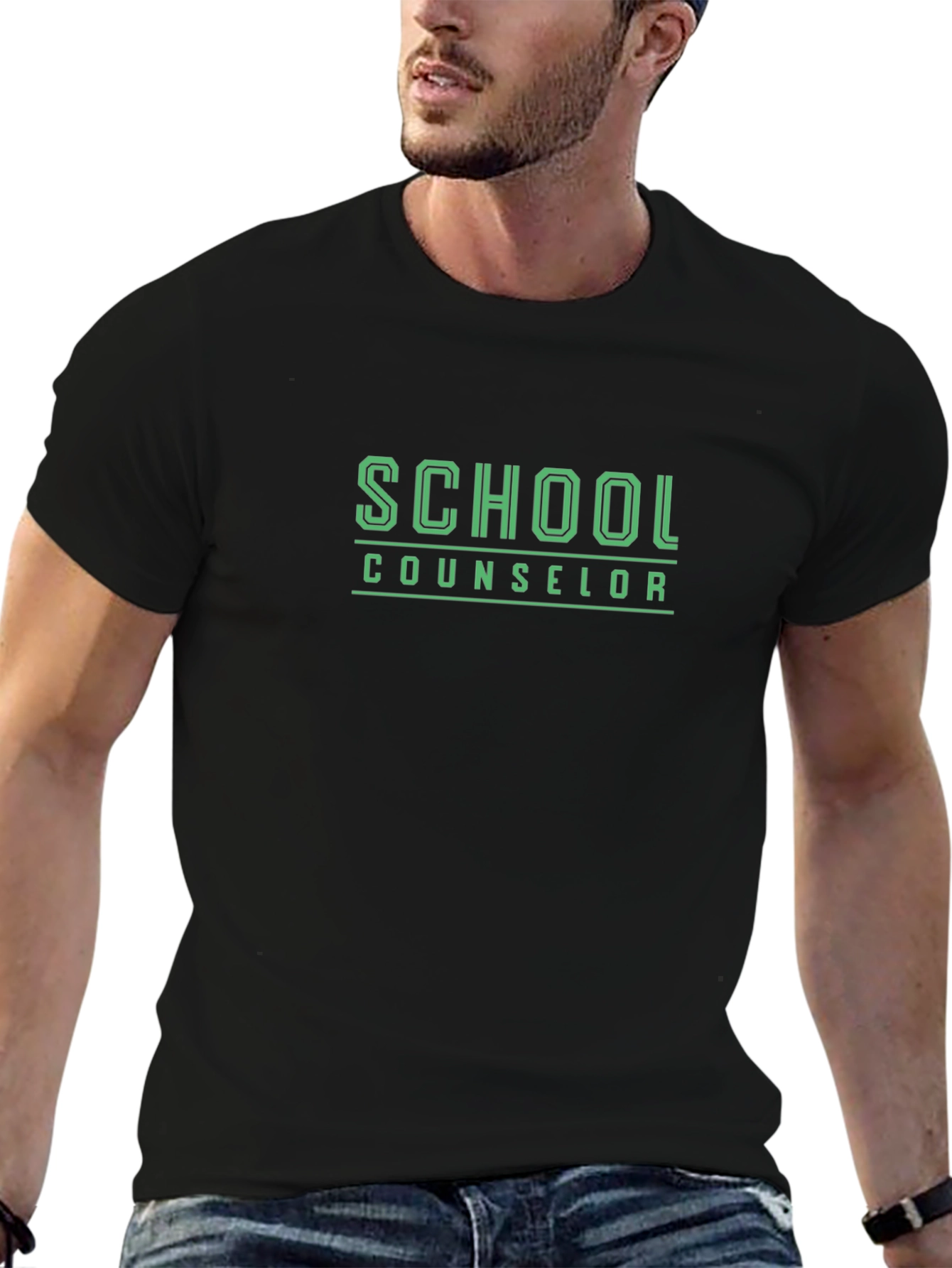 School Counselor T-Shirt - Unisex Black Tee