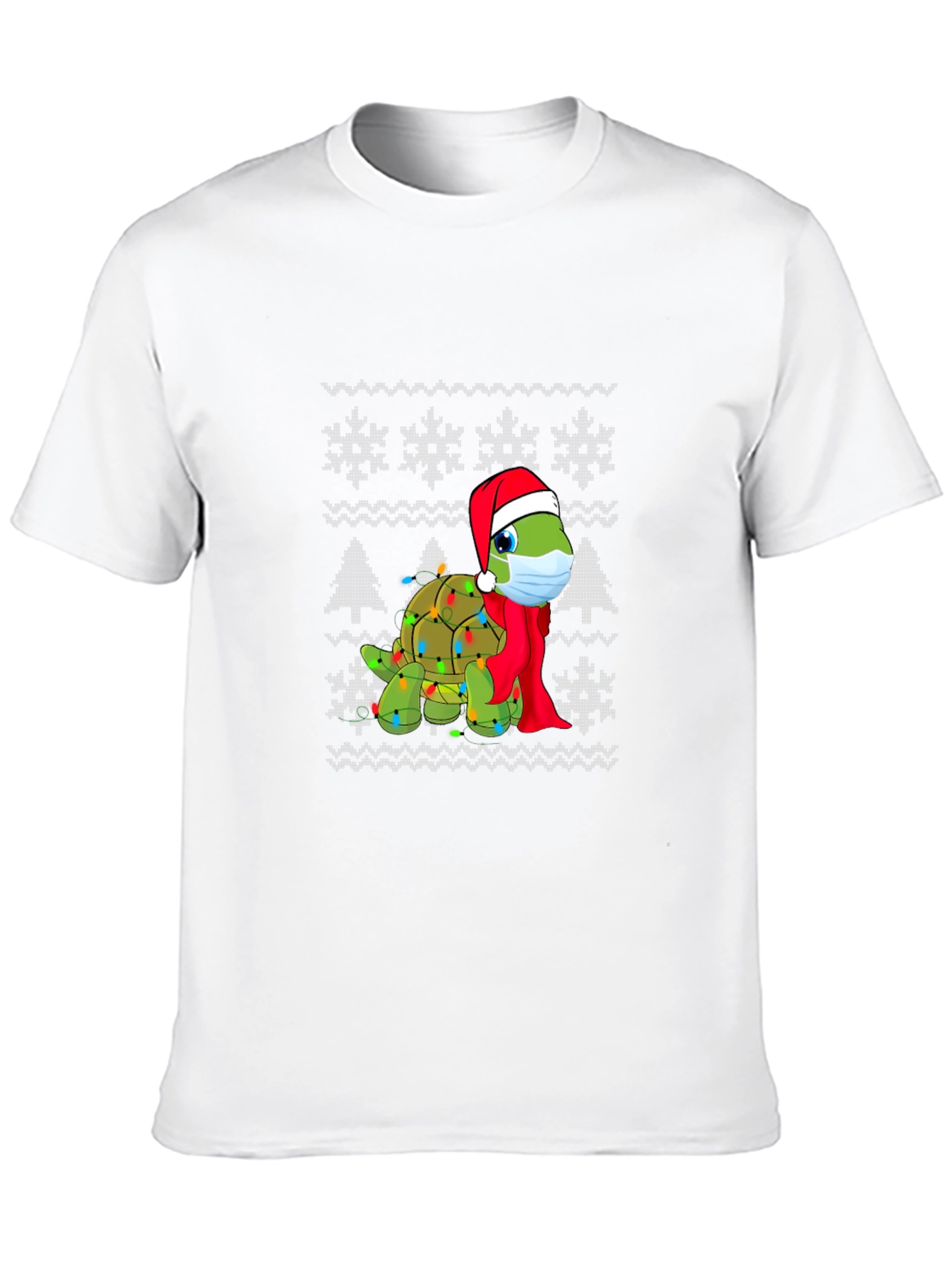 Turtle Christmas Lights Holiday T-Shirt