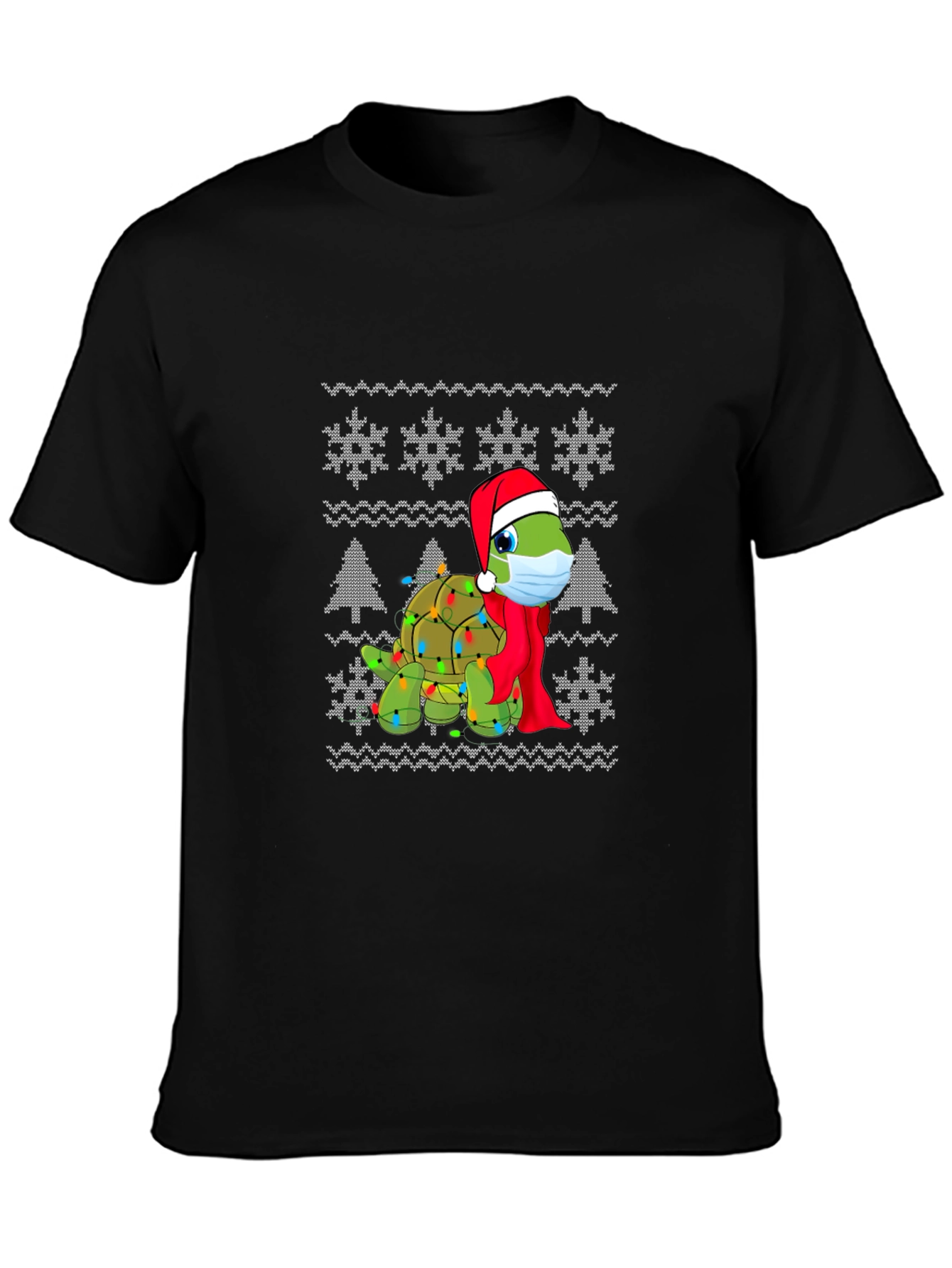 Turtle Christmas Lights Holiday T-Shirt