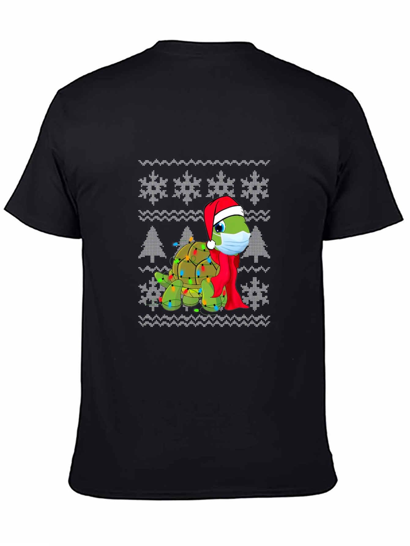 Turtle Christmas Lights Holiday T-Shirt