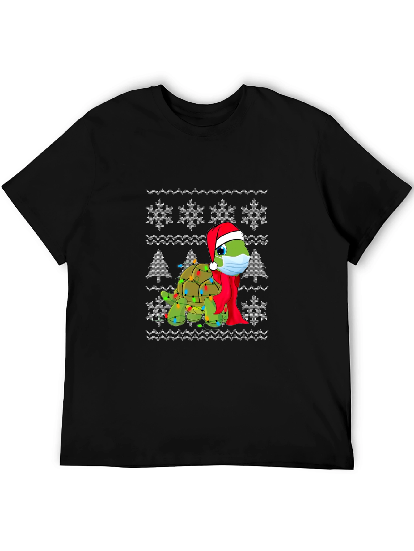 Turtle Christmas Lights Holiday T-Shirt
