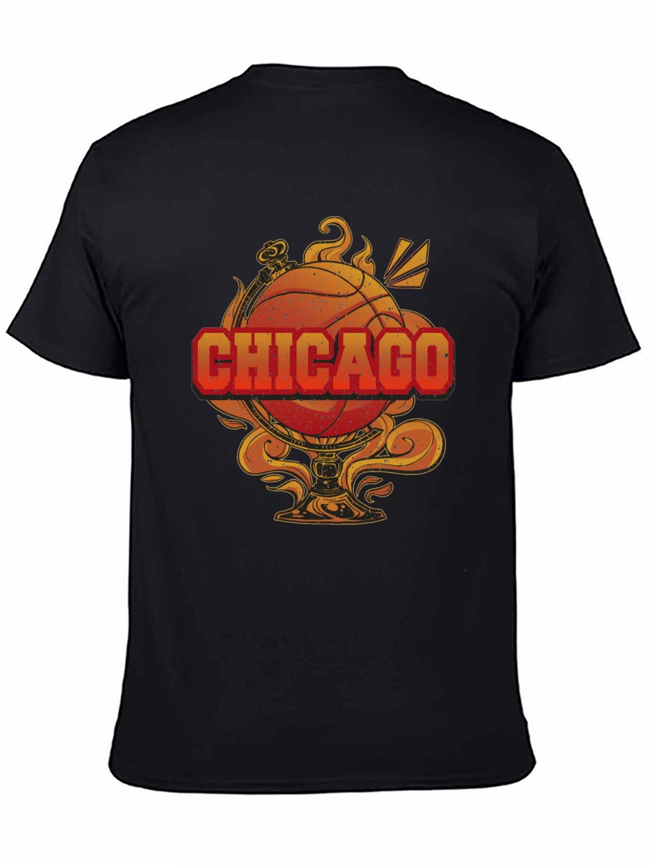 Chicago Basketball Graphic Tee - Mens Black T-Shirt