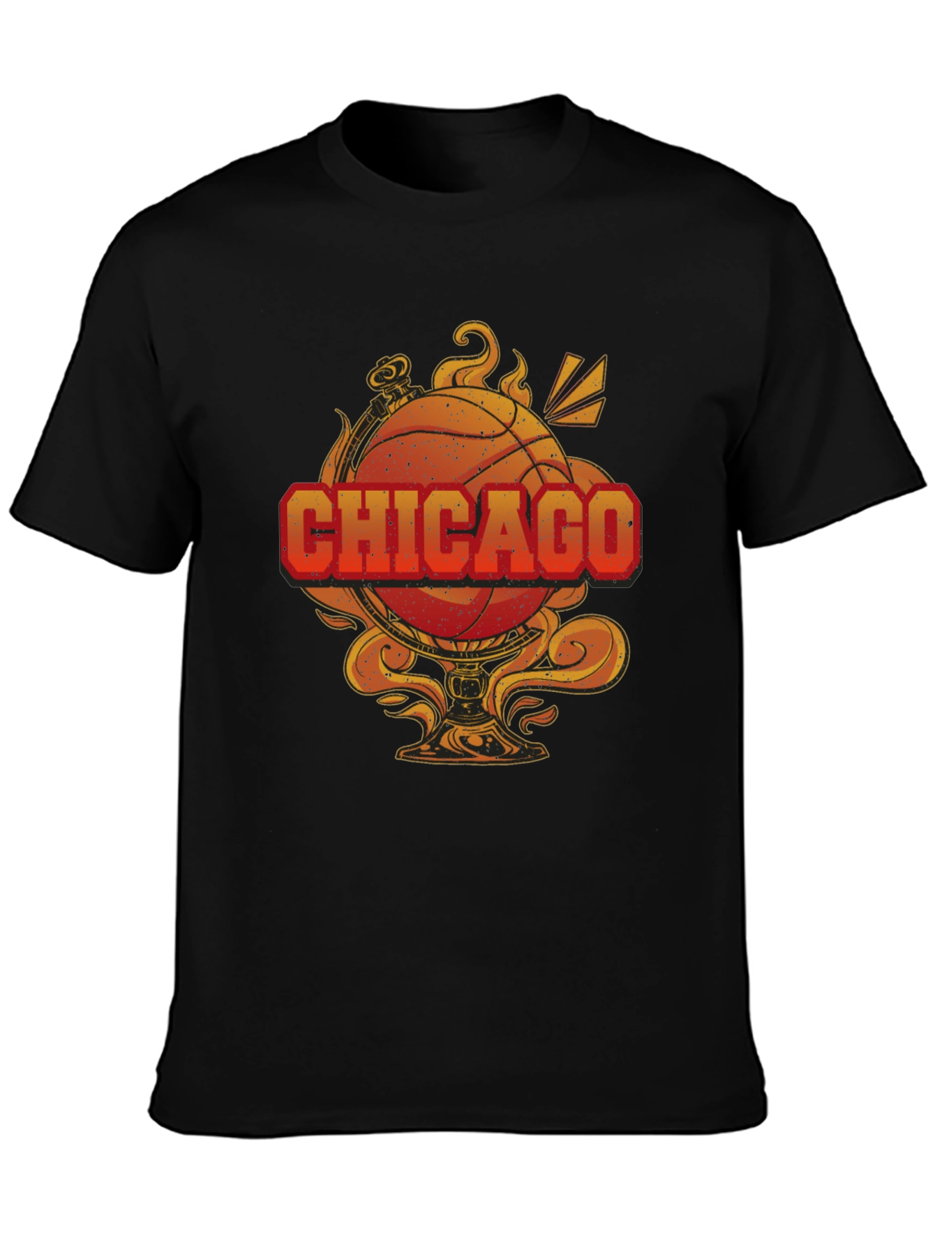 Chicago Basketball Graphic Tee - Mens Black T-Shirt