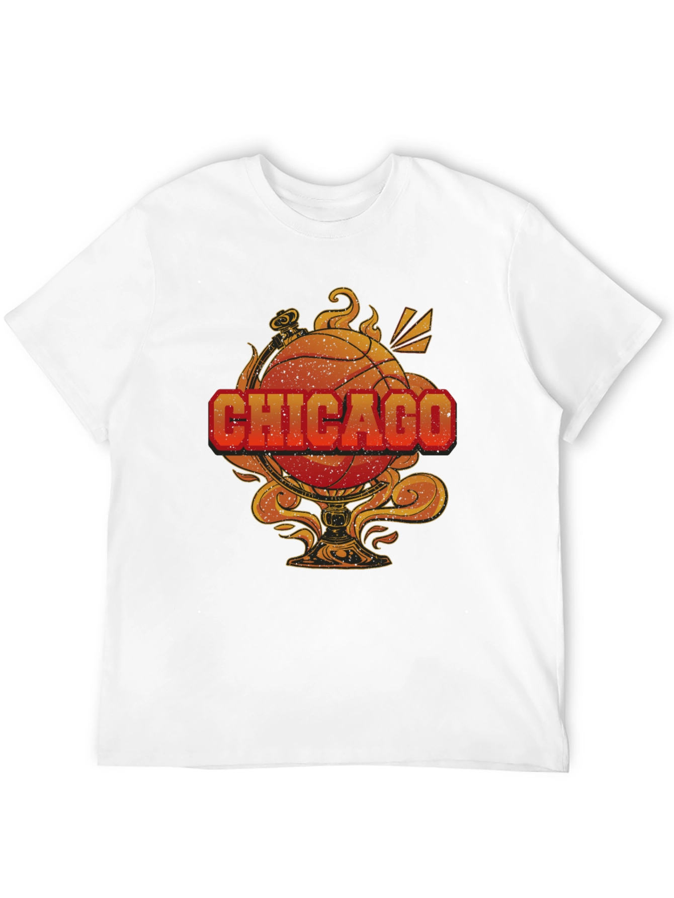 Chicago Basketball Graphic Tee - Mens Black T-Shirt