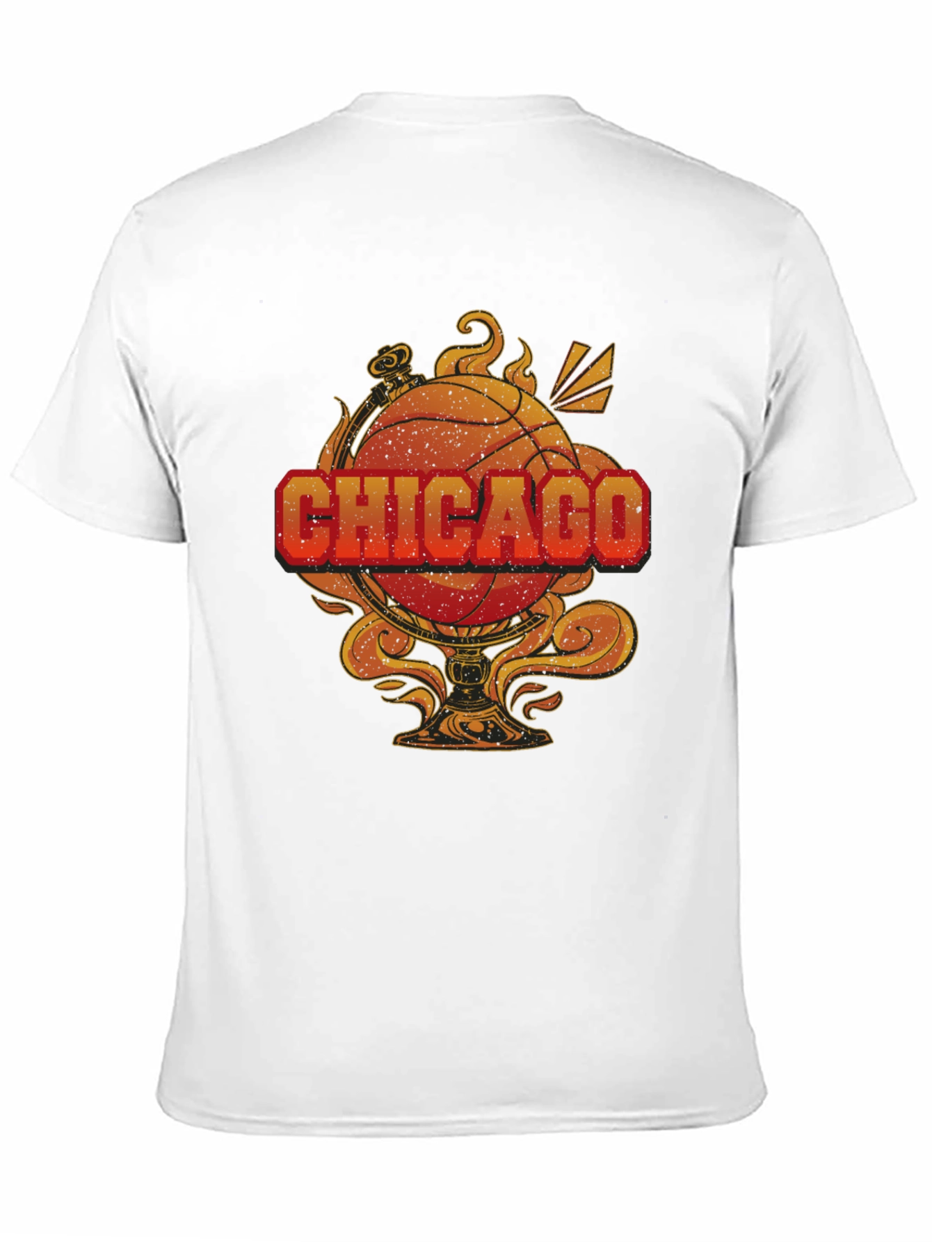 Chicago Basketball Graphic Tee - Mens Black T-Shirt