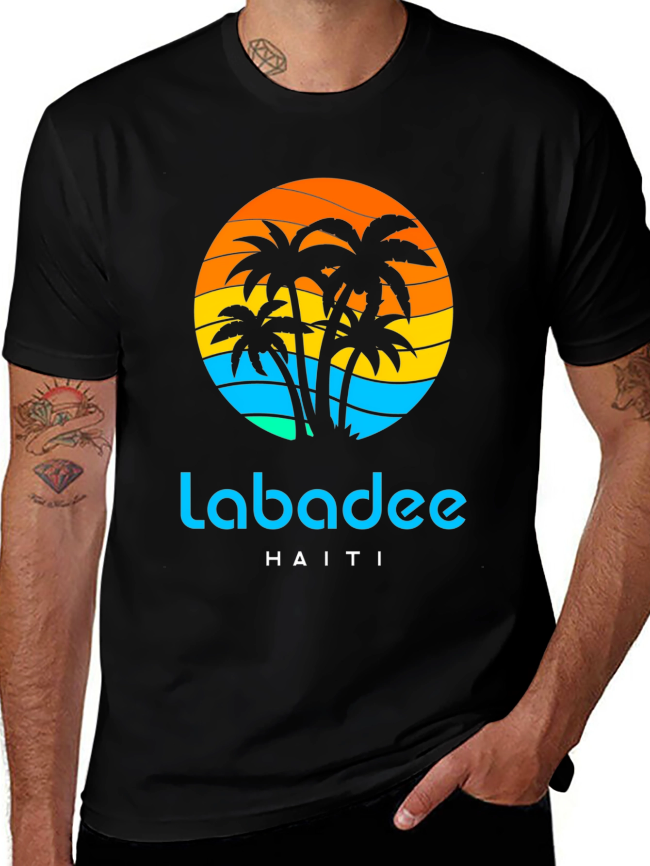 Labadee Haiti Palm Tree Graphic T-Shirt
