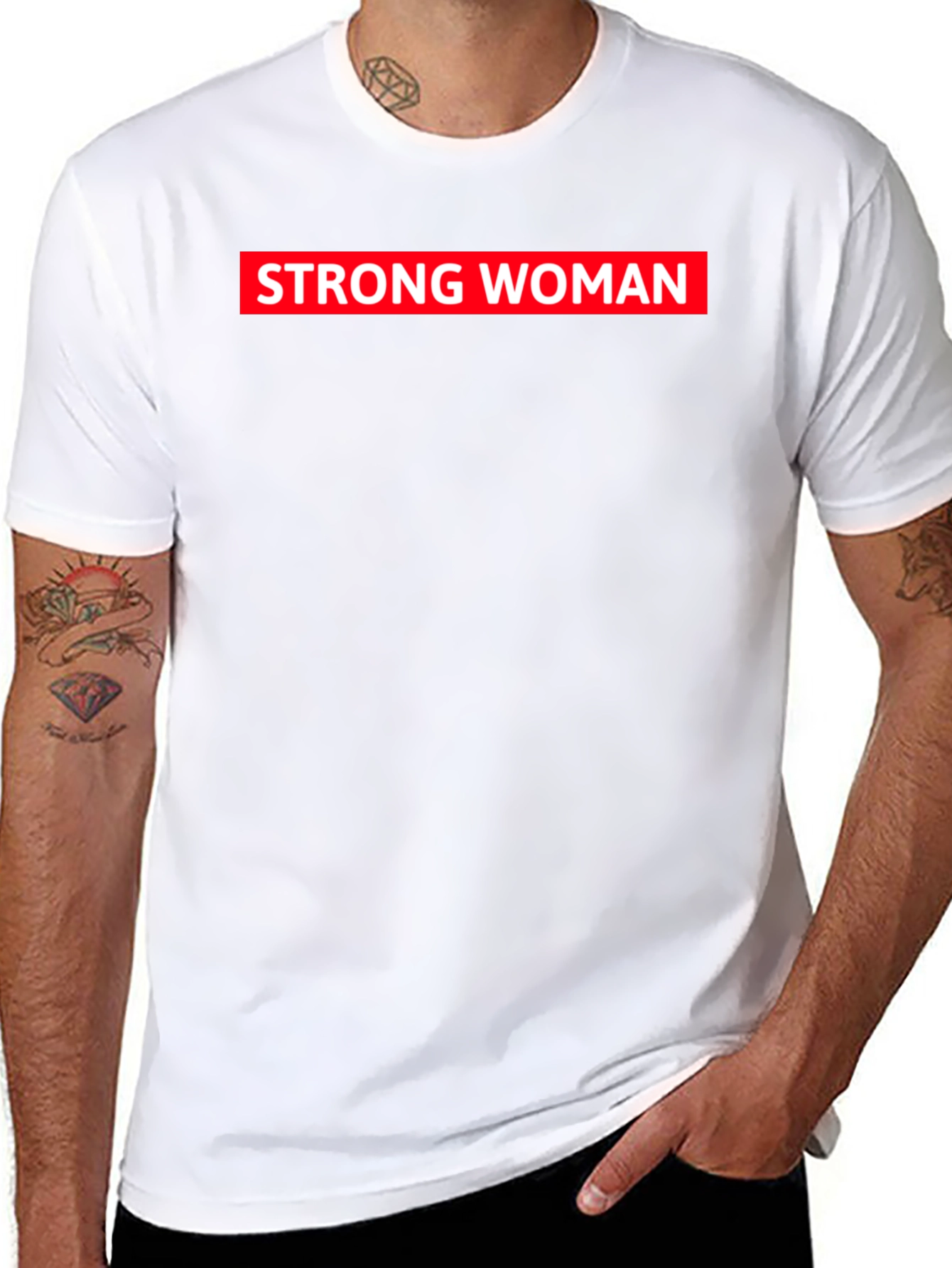 Strong Woman Graphic Tee - Black Unisex T-Shirt