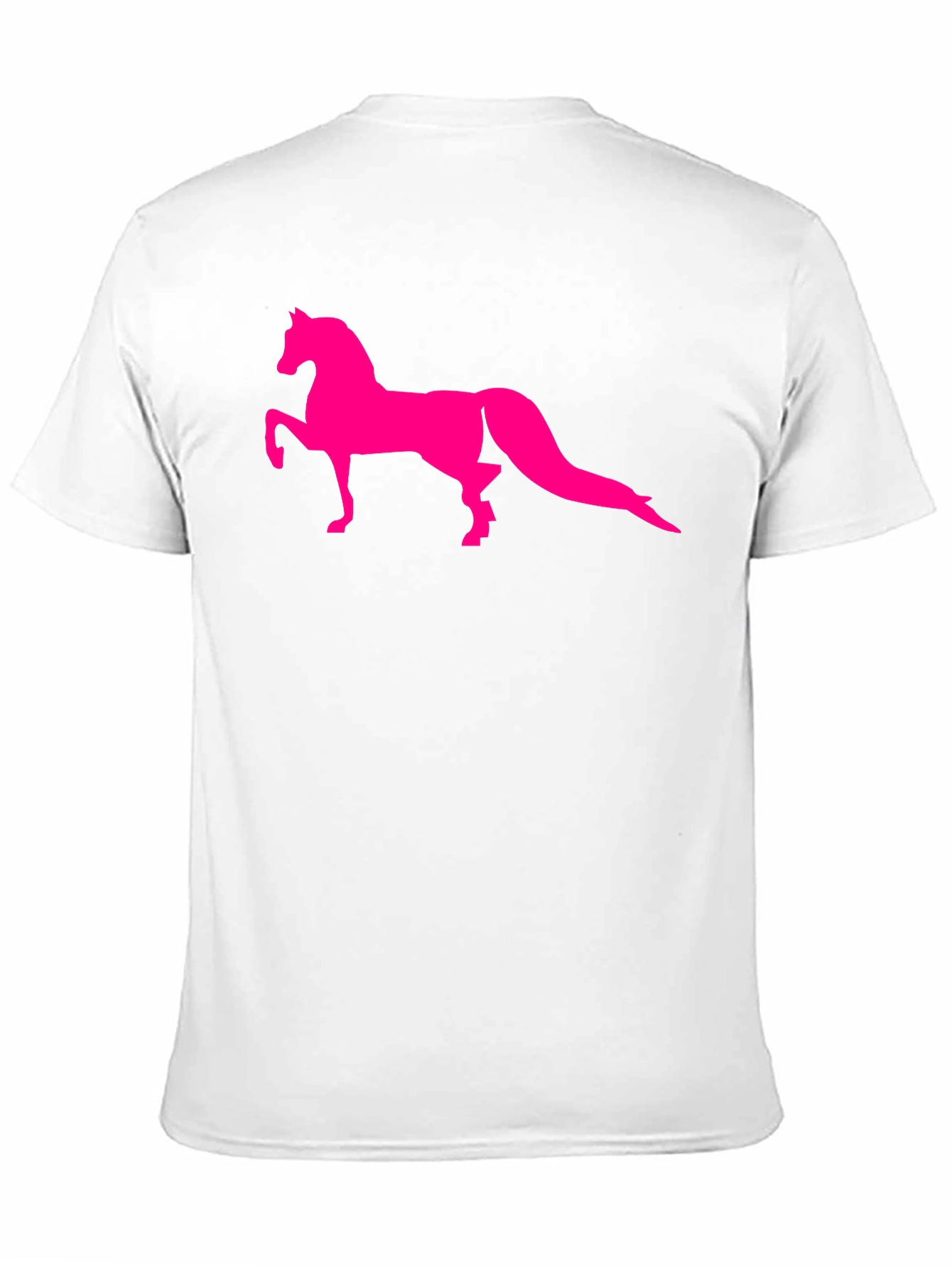 Mens Black T-Shirt with Horse Graphic