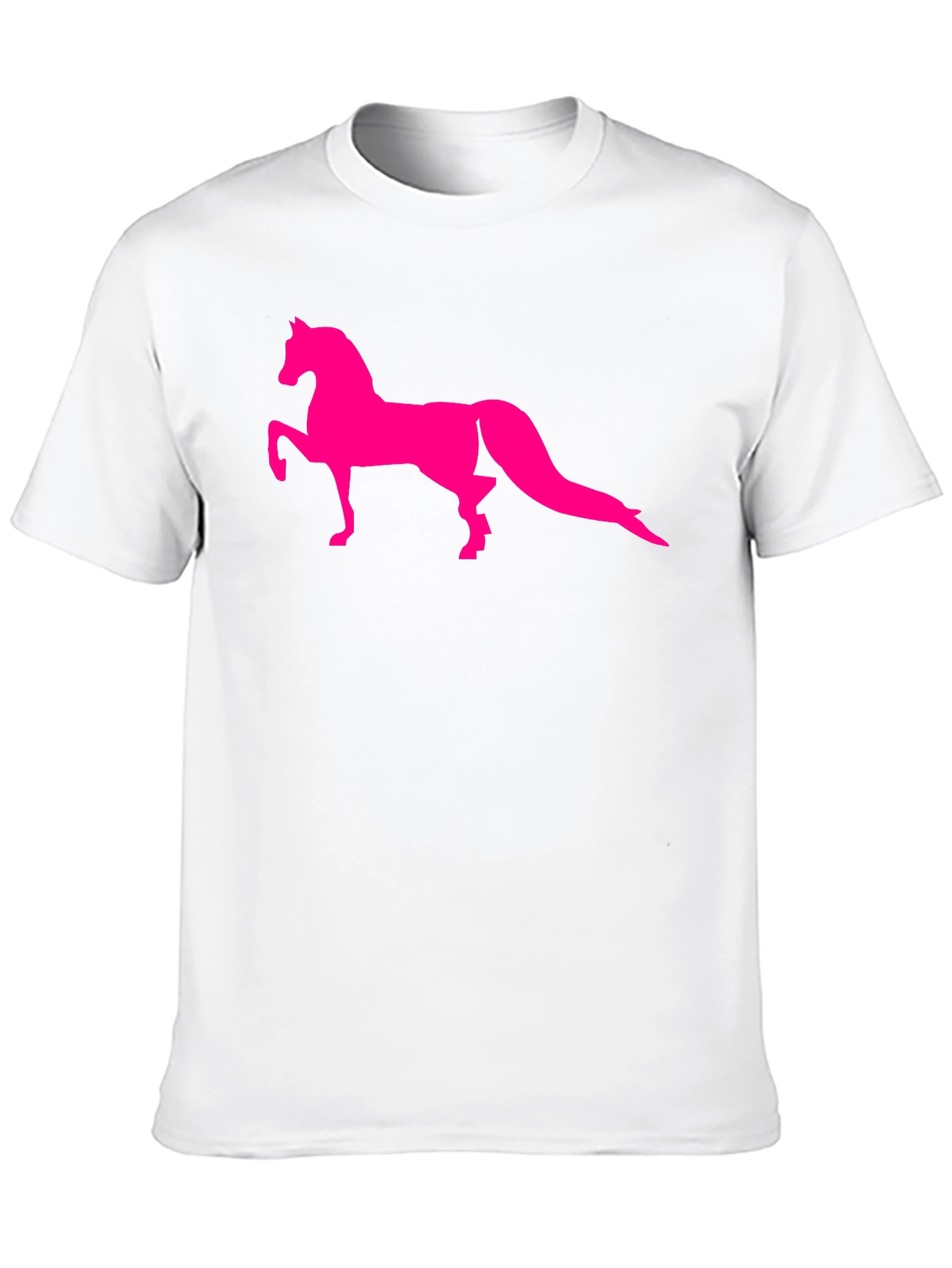Mens Black T-Shirt with Horse Graphic