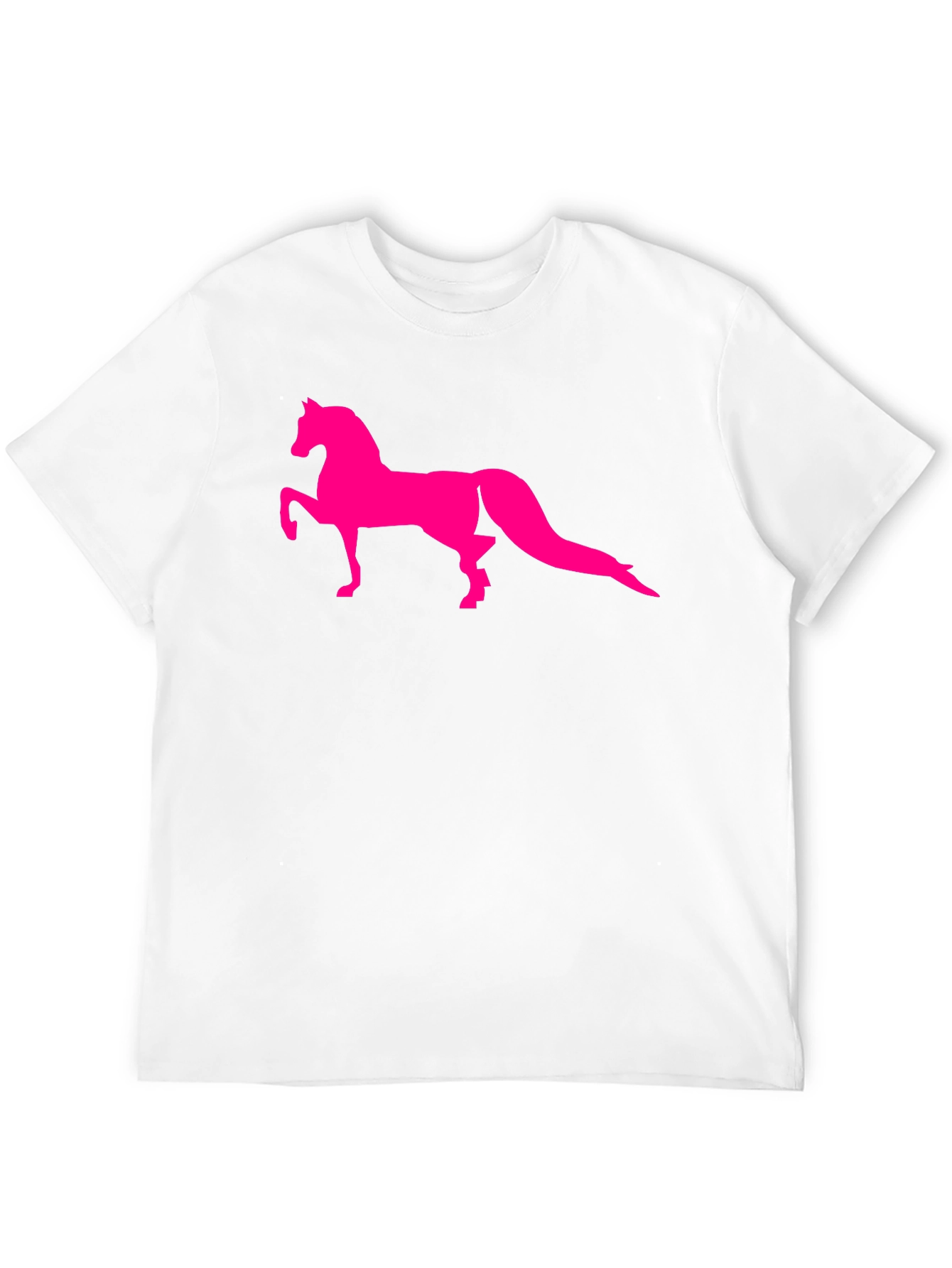 Mens Black T-Shirt with Horse Graphic