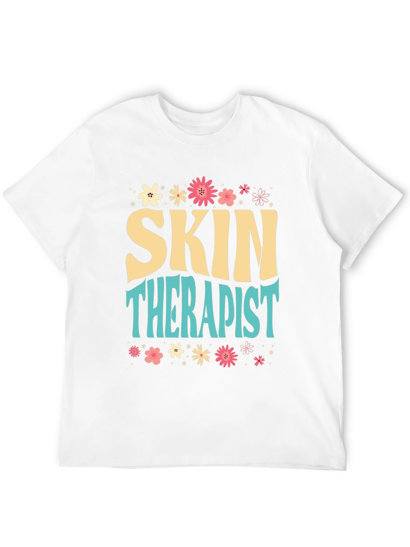 Skin Therapist Floral Graphic Tee