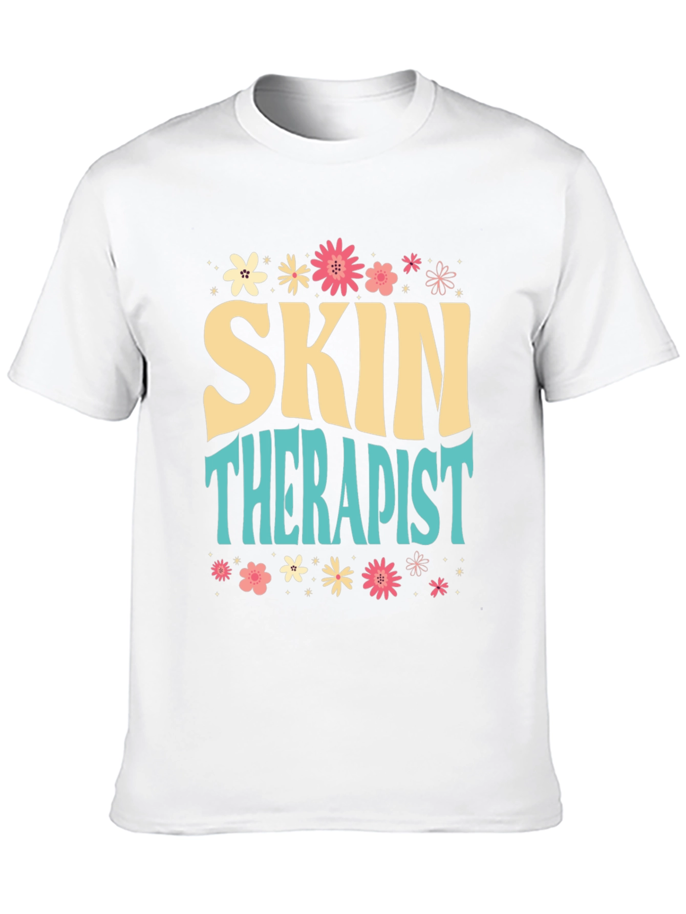 Skin Therapist Floral Graphic Tee