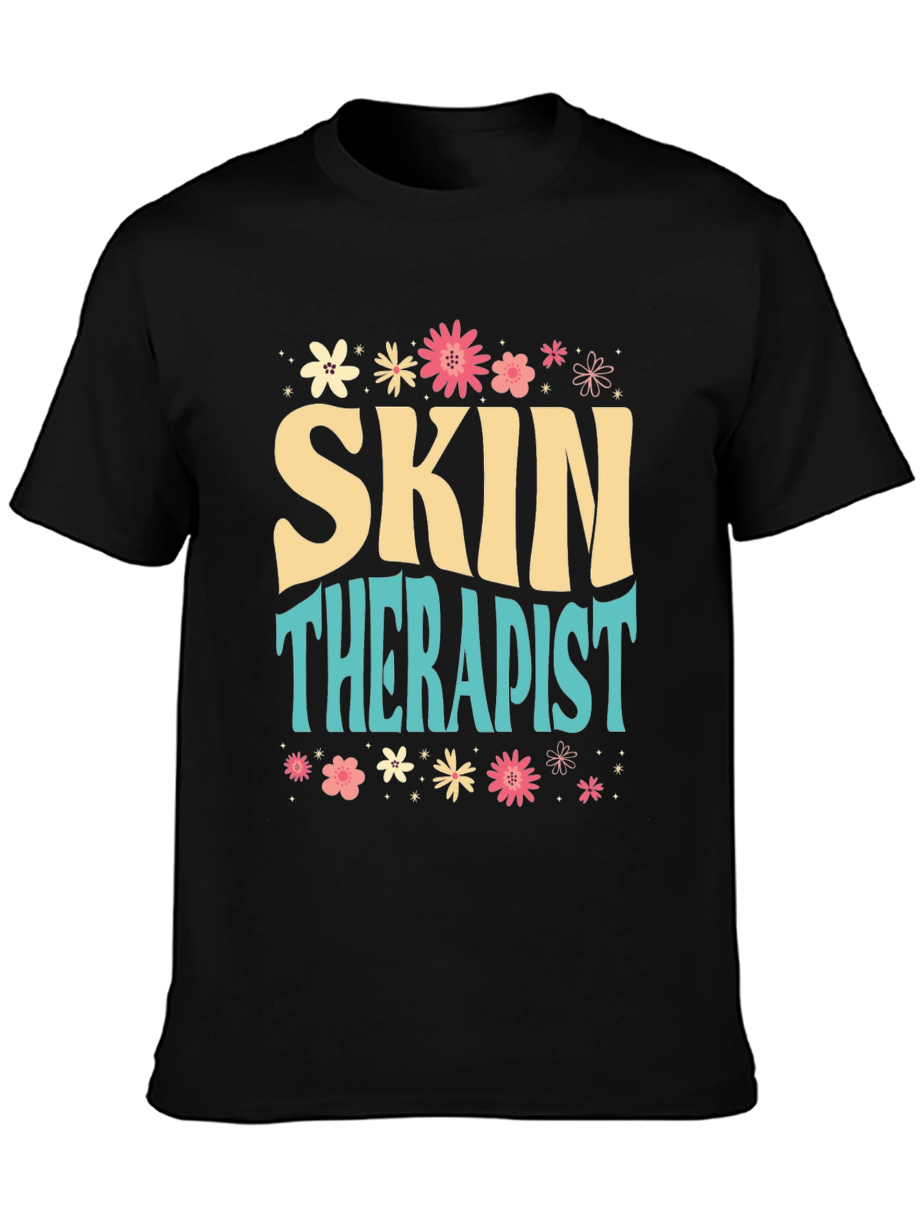 Skin Therapist Floral Graphic Tee