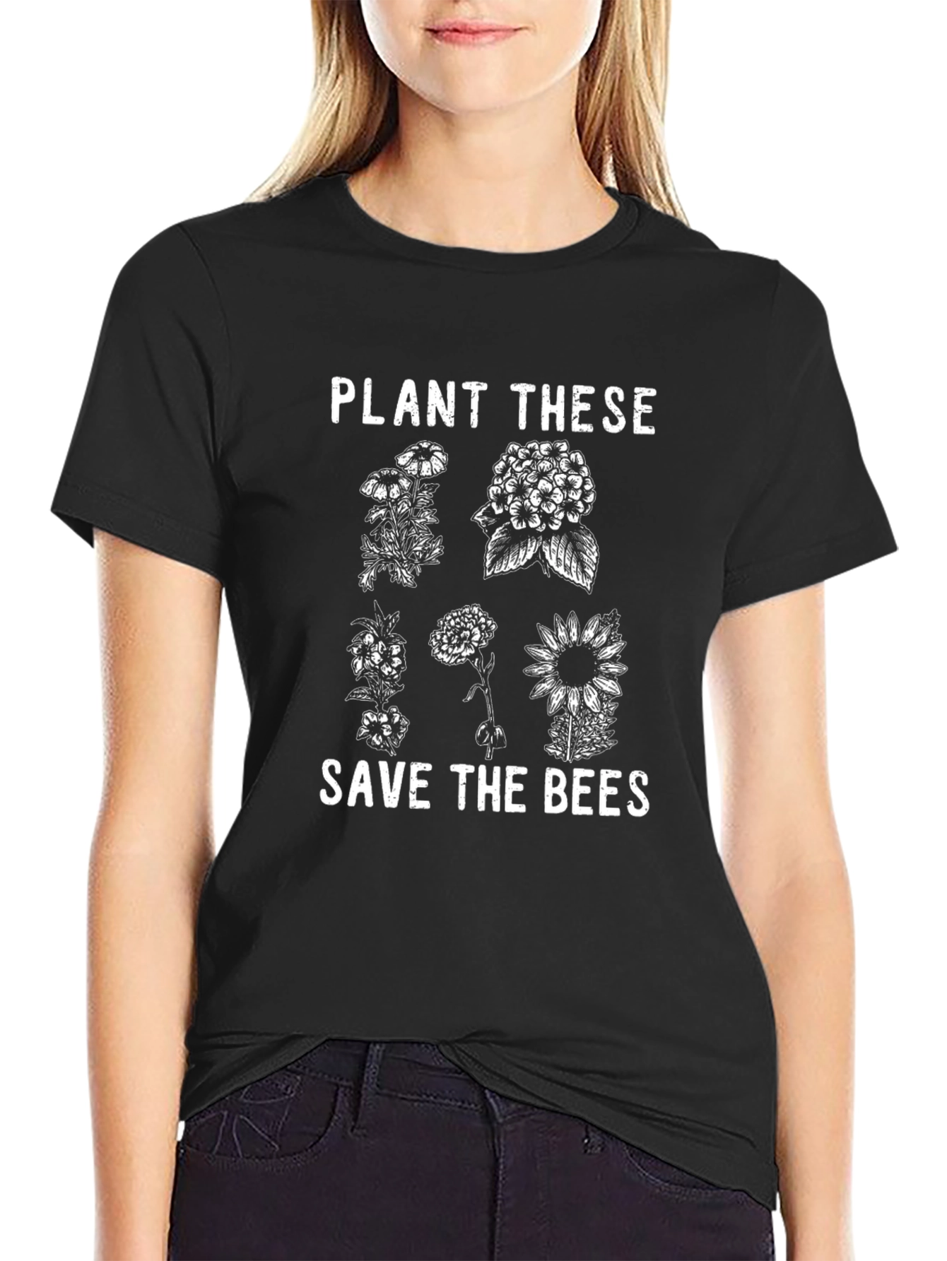 Plant These Save The Bees Graphic Tee