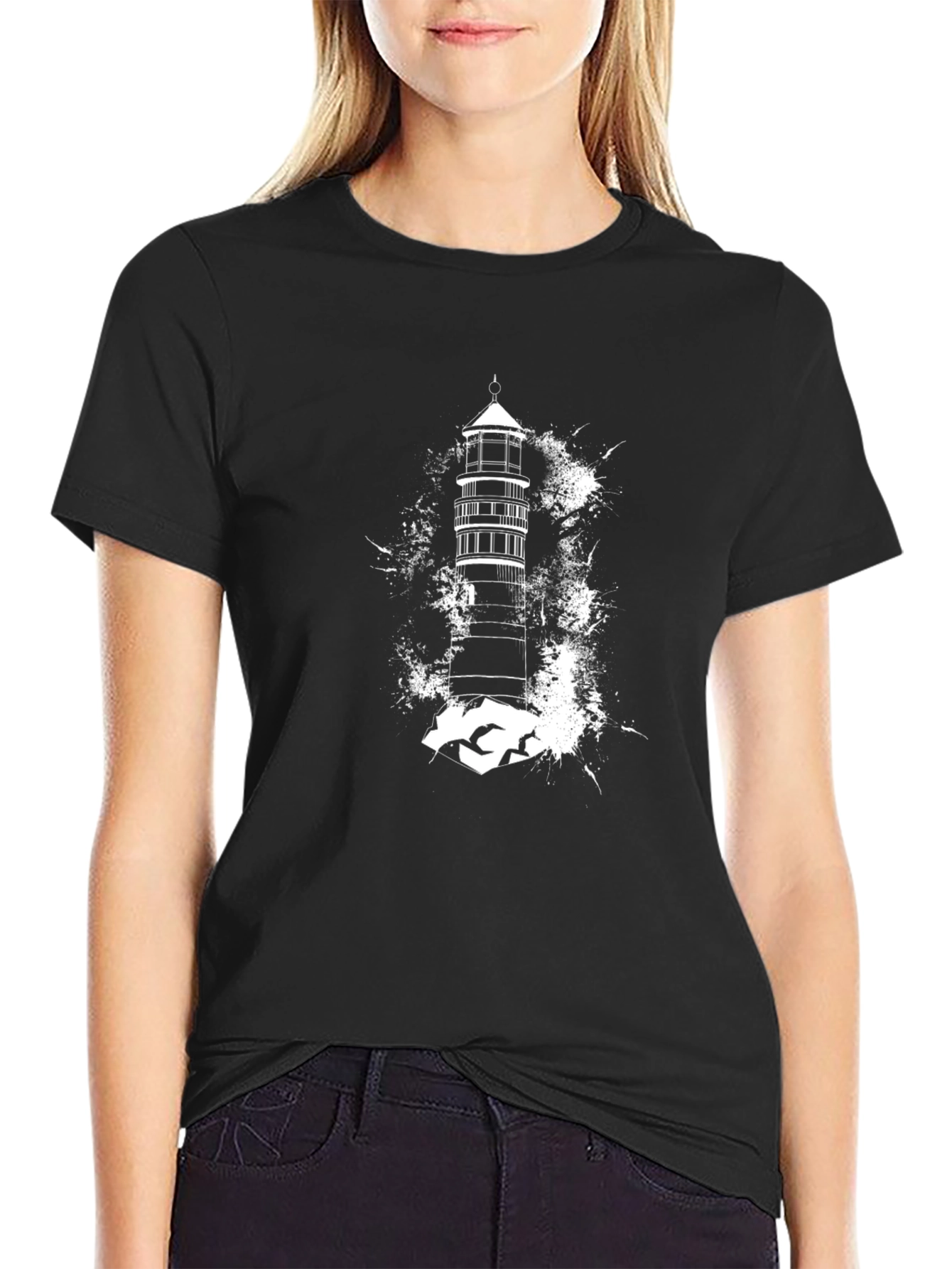 Lighthouse Graphic Tee - Coastal Style Shirt