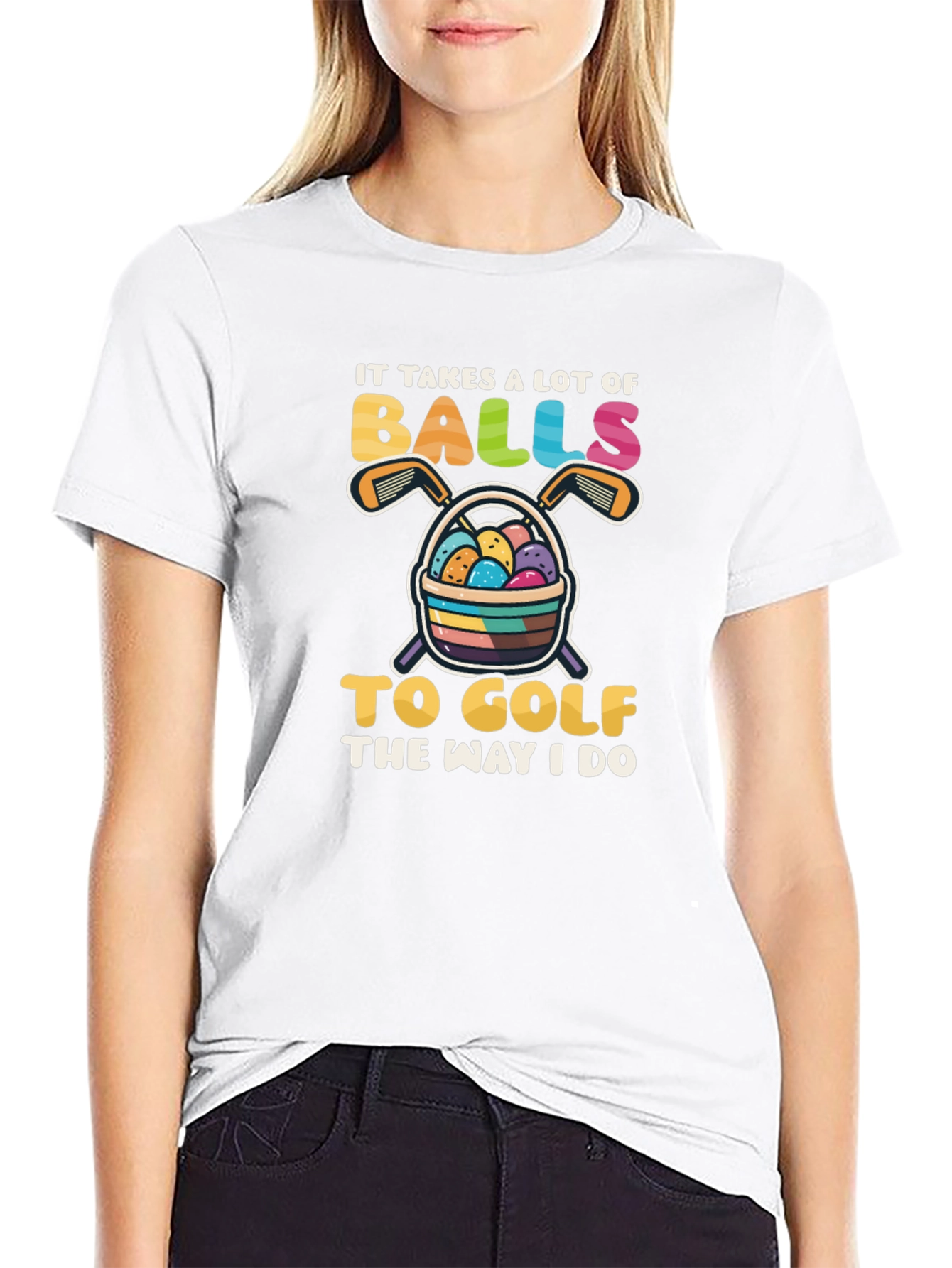Funny Golf T-Shirt - It Takes Balls to Golf