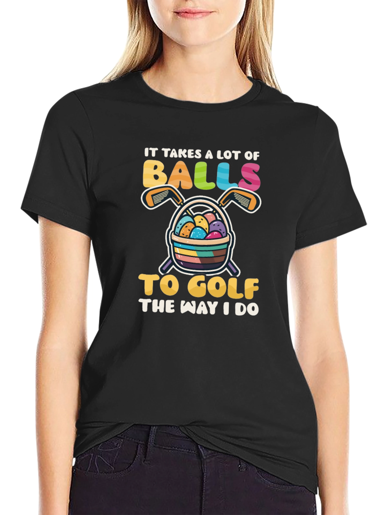 Funny Golf T-Shirt - It Takes Balls to Golf