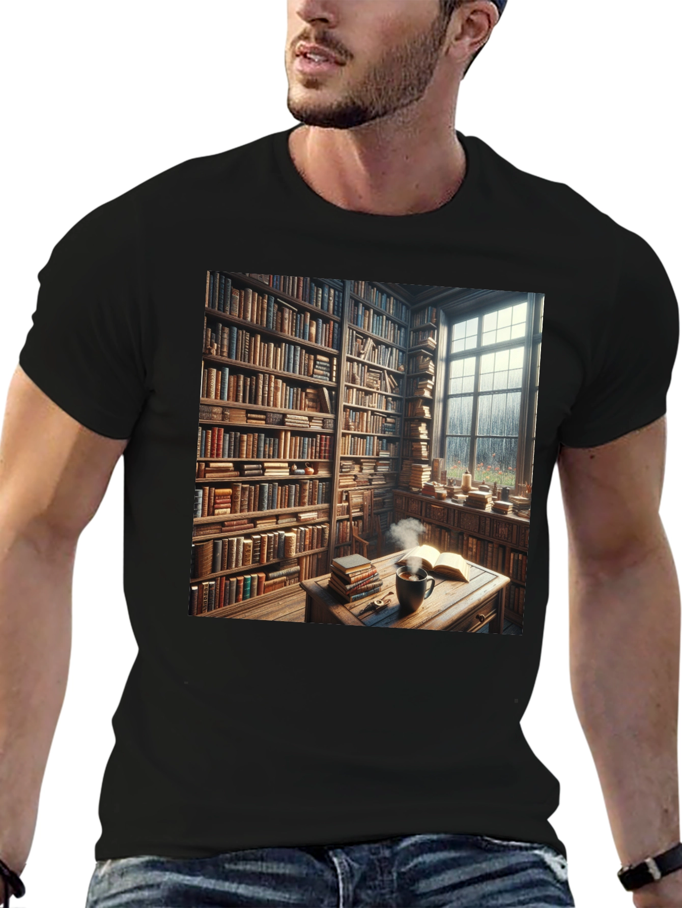 Book Lovers Cozy Library T-Shirt