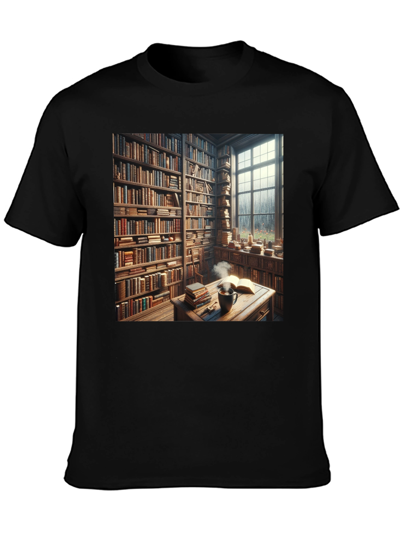 Book Lovers Cozy Library T-Shirt