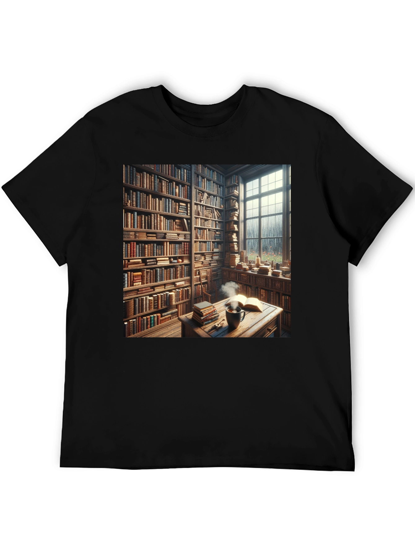 Book Lovers Cozy Library T-Shirt
