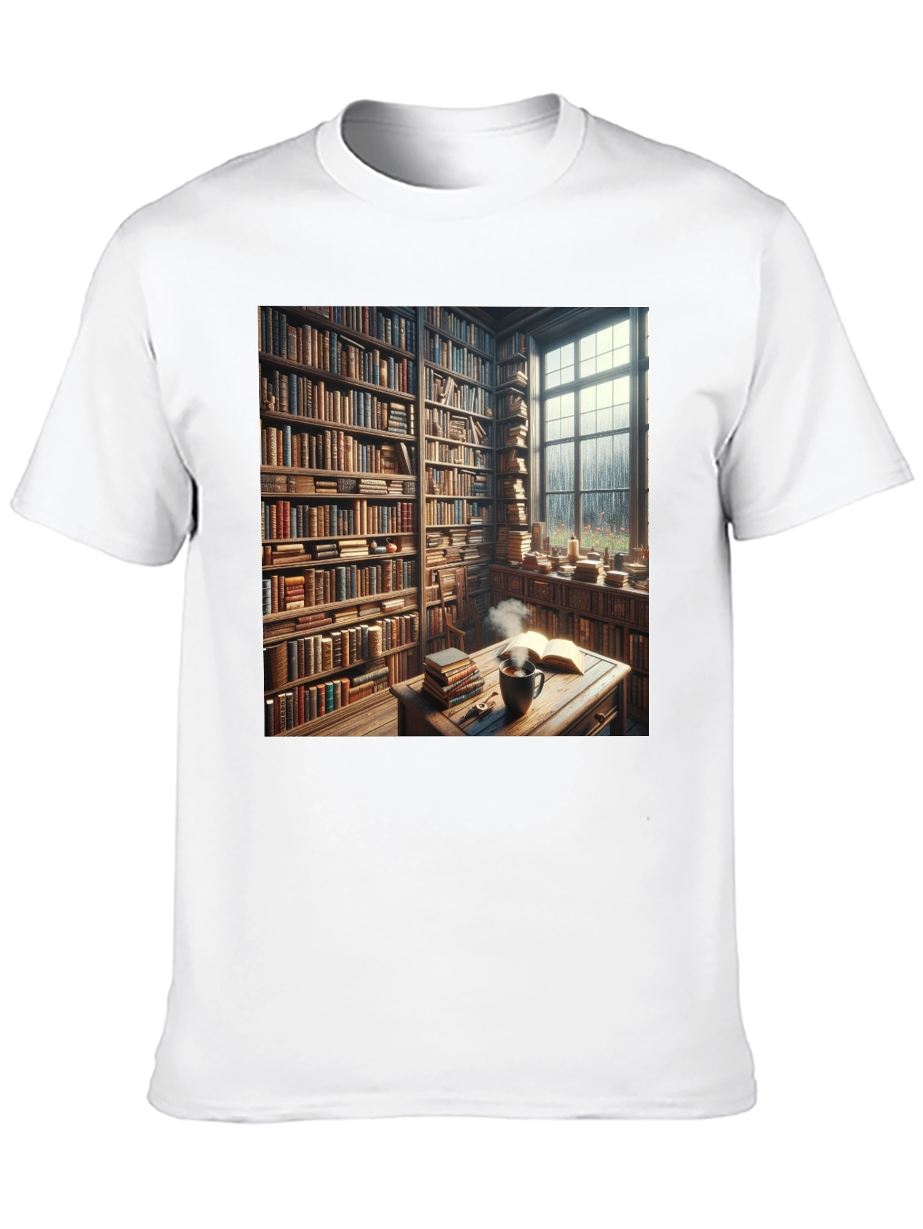 Book Lovers Cozy Library T-Shirt