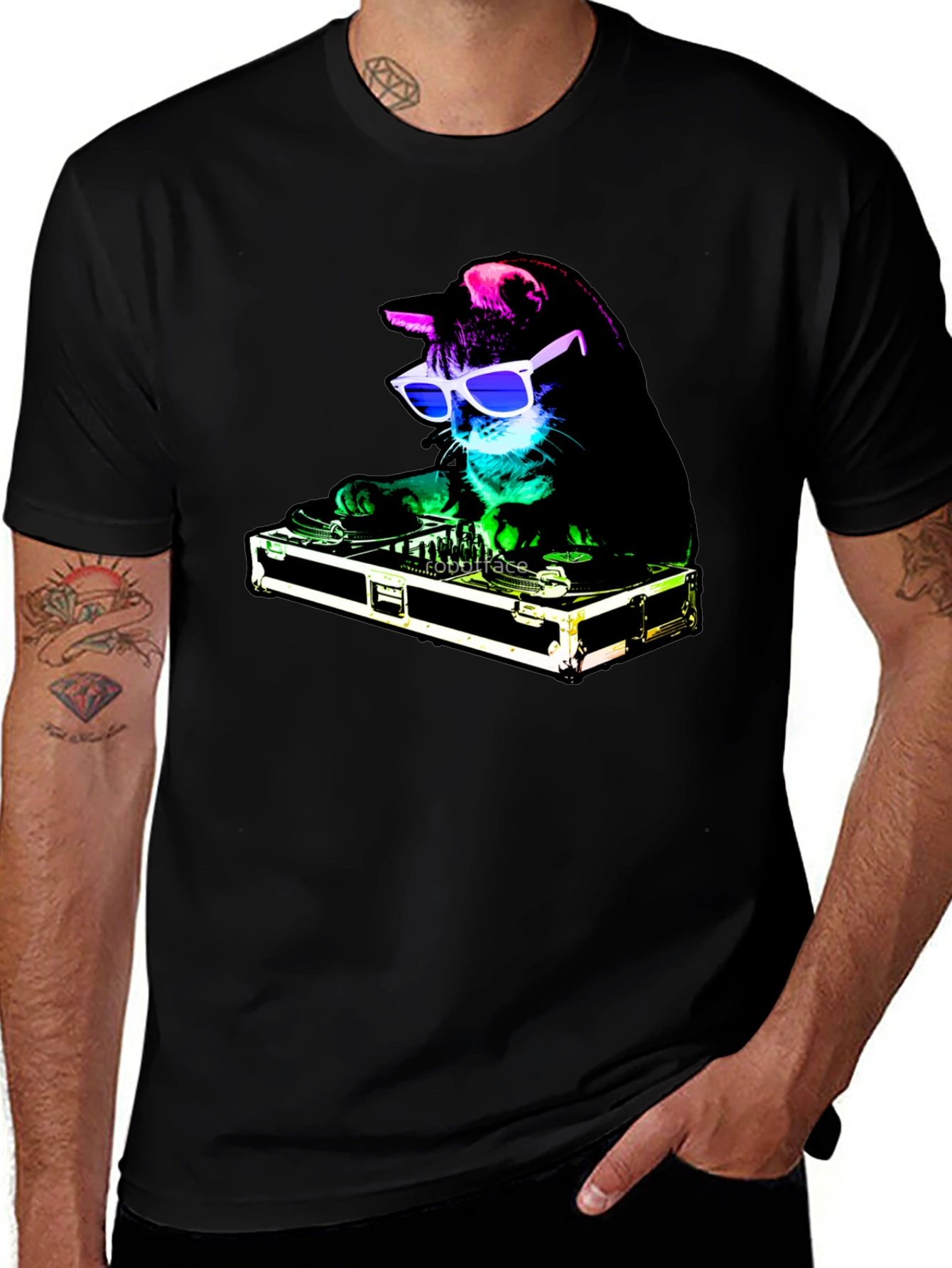 DJ Cat T-Shirt - Cool Party Animal