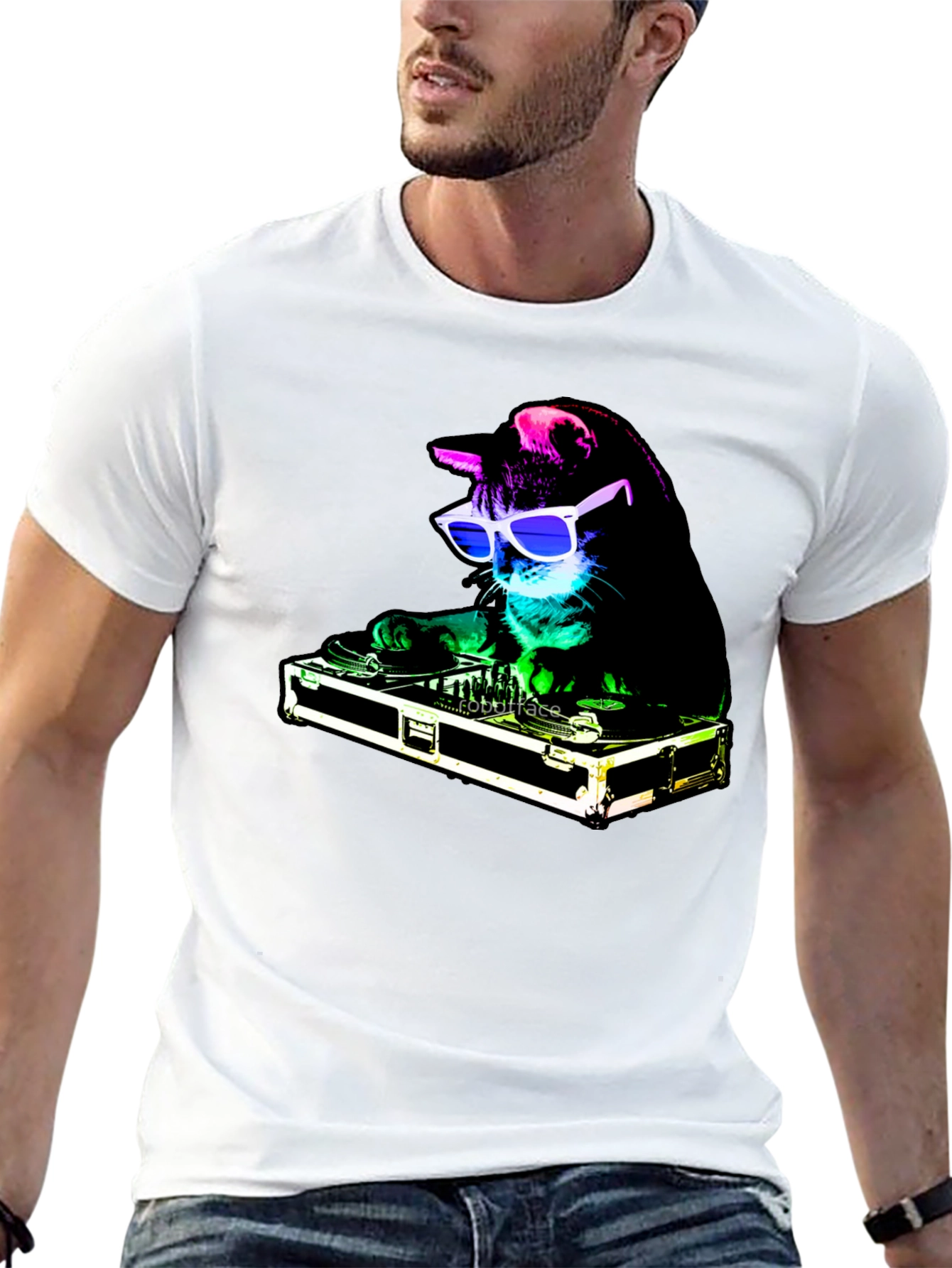 DJ Cat T-Shirt - Cool Party Animal