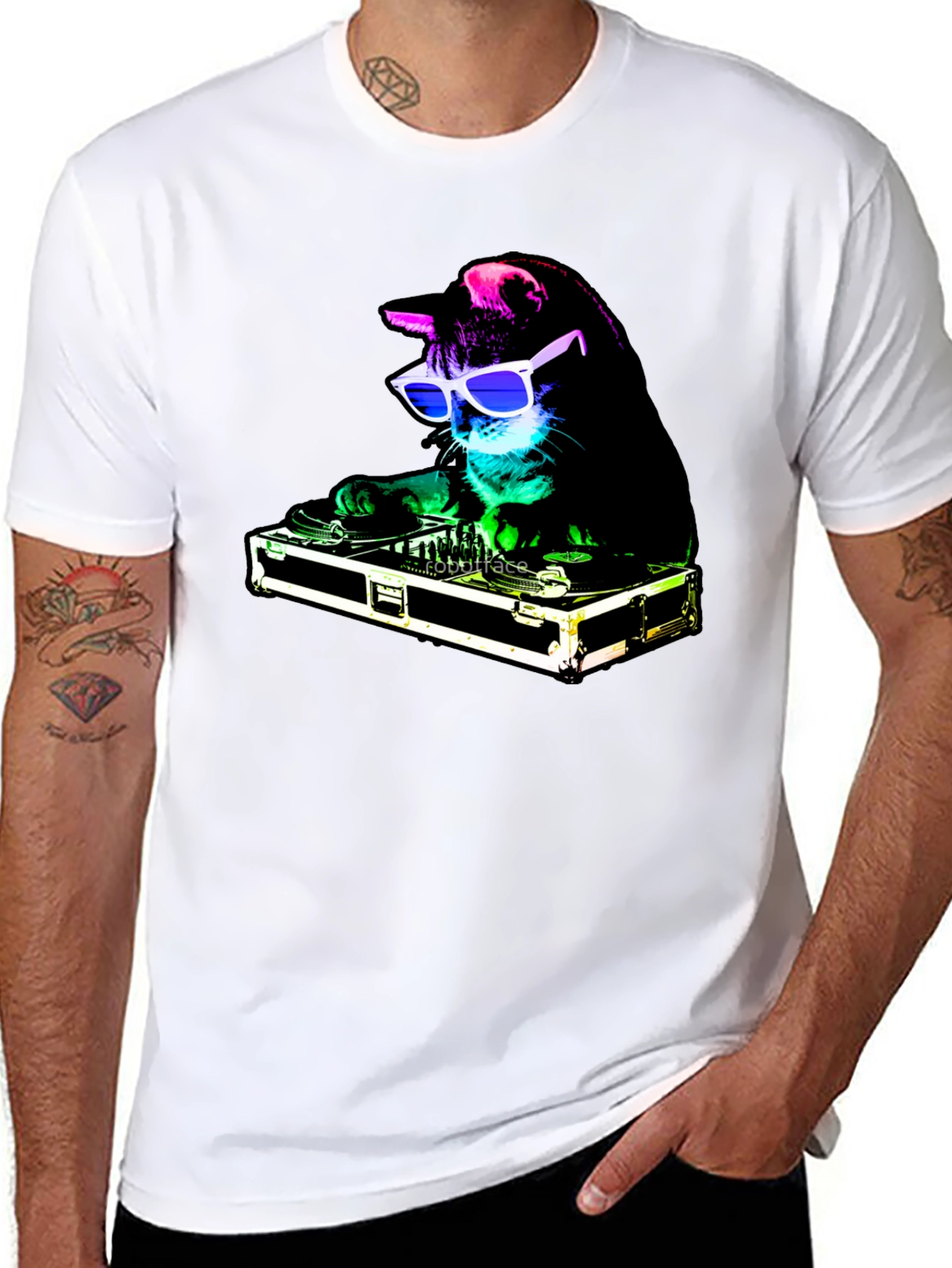 DJ Cat T-Shirt - Cool Party Animal