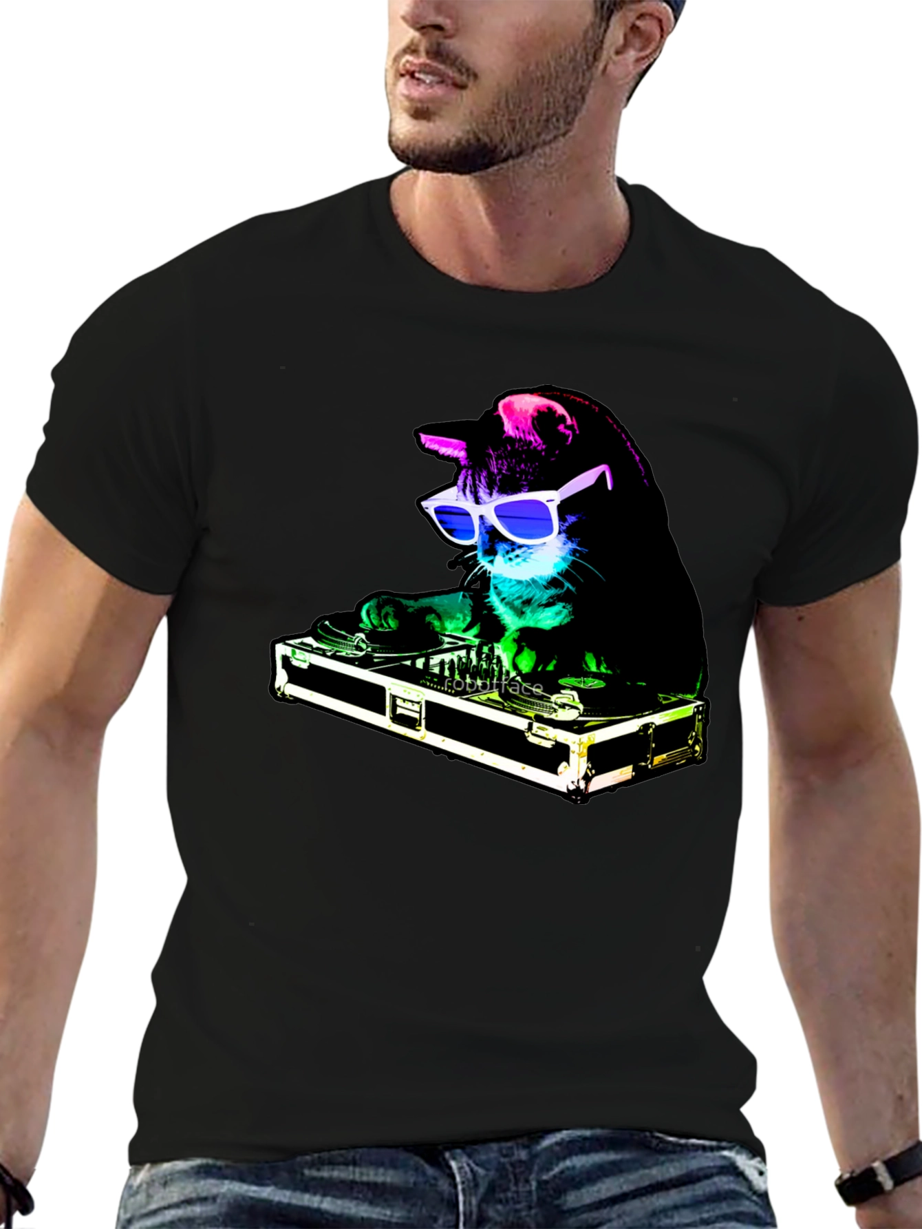 DJ Cat T-Shirt - Cool Party Animal