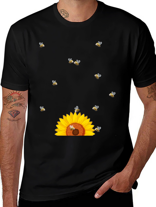 Sunflower & Bees Graphic Tee