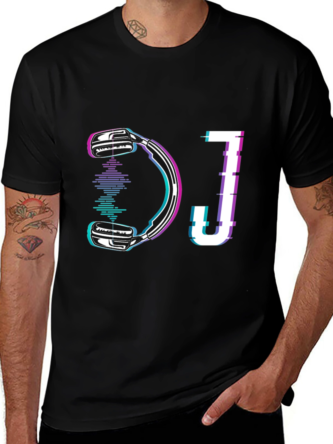 DJ Headphones Graphic T-Shirt - Music Lovers Tee