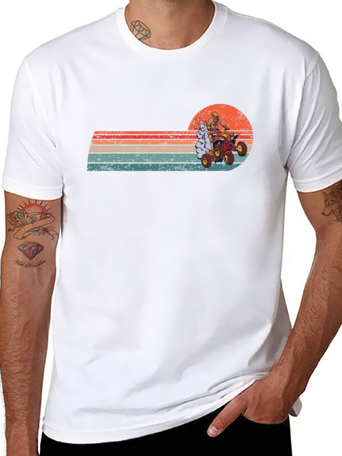 Retro ATV Rider T-Shirt - Off Road Adventure