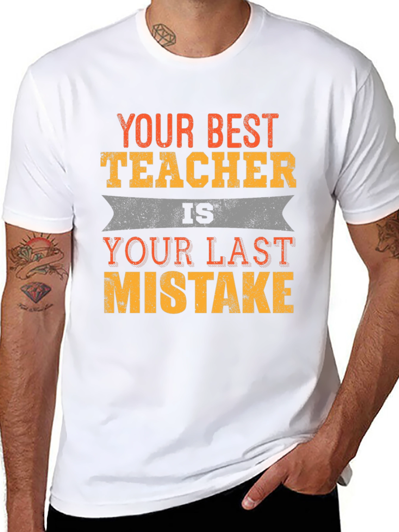 Your Best Teacher Funny Slogan T-Shirt
