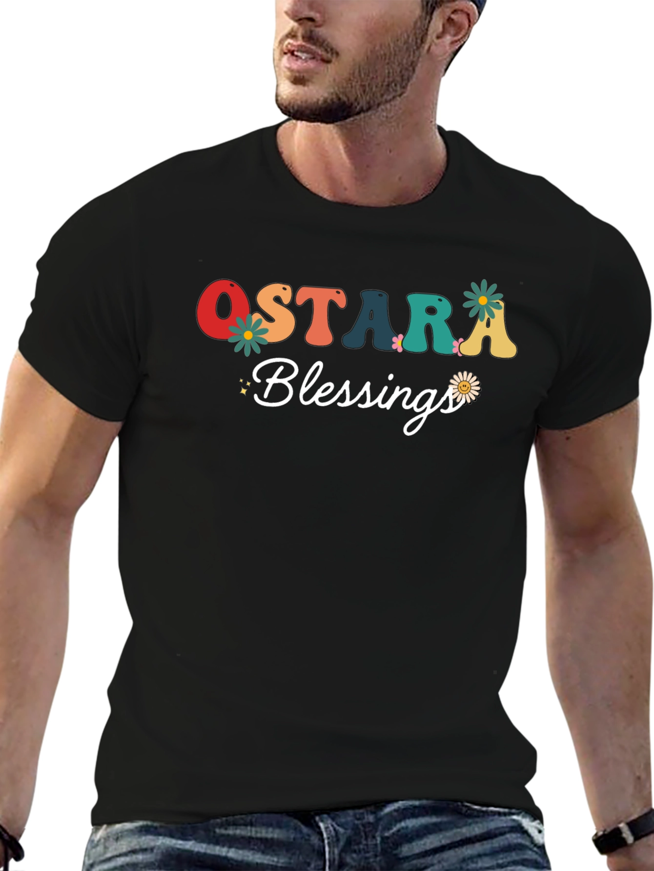 Ostara Blessings Black T-Shirt