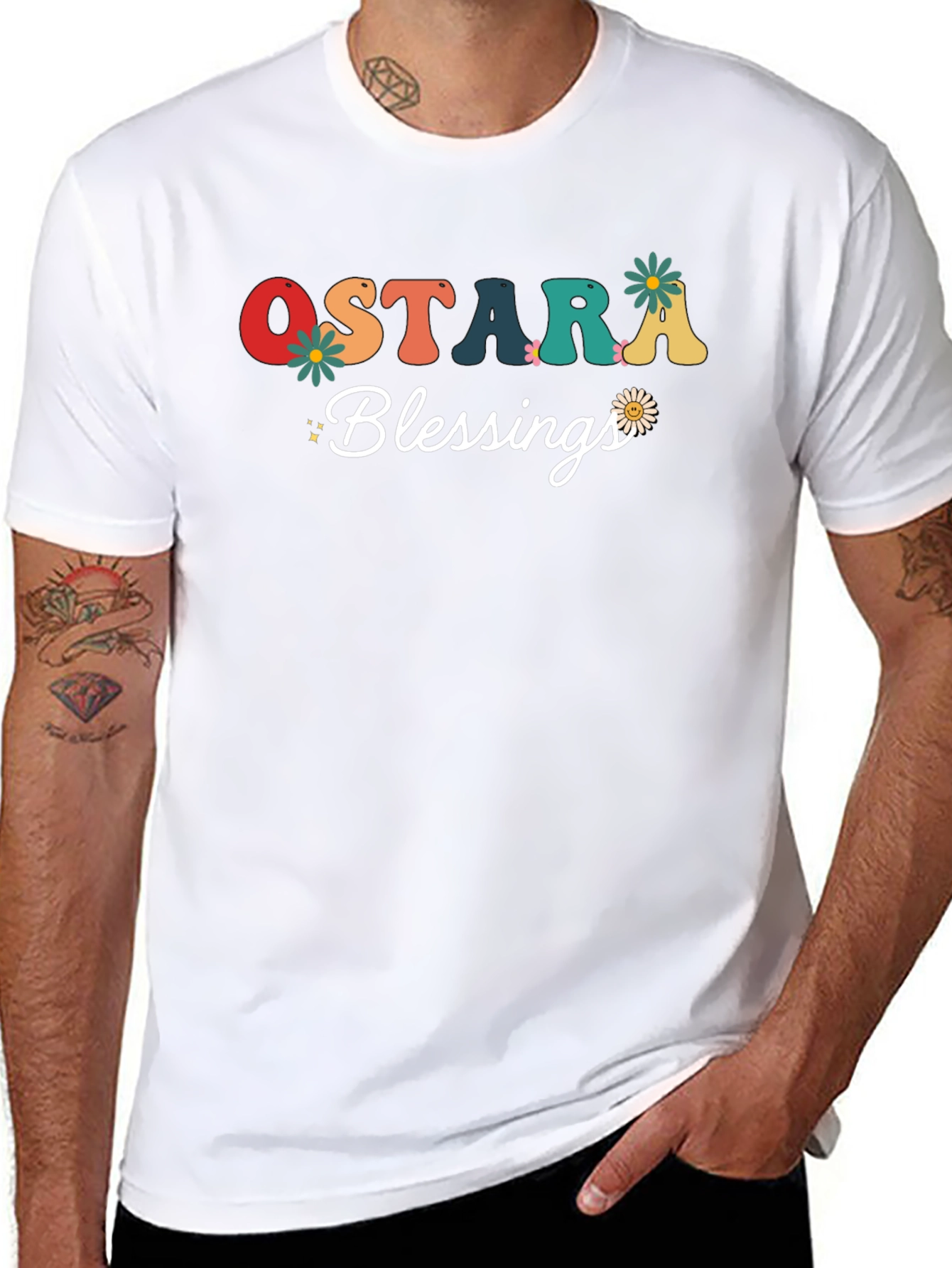 Ostara Blessings Black T-Shirt