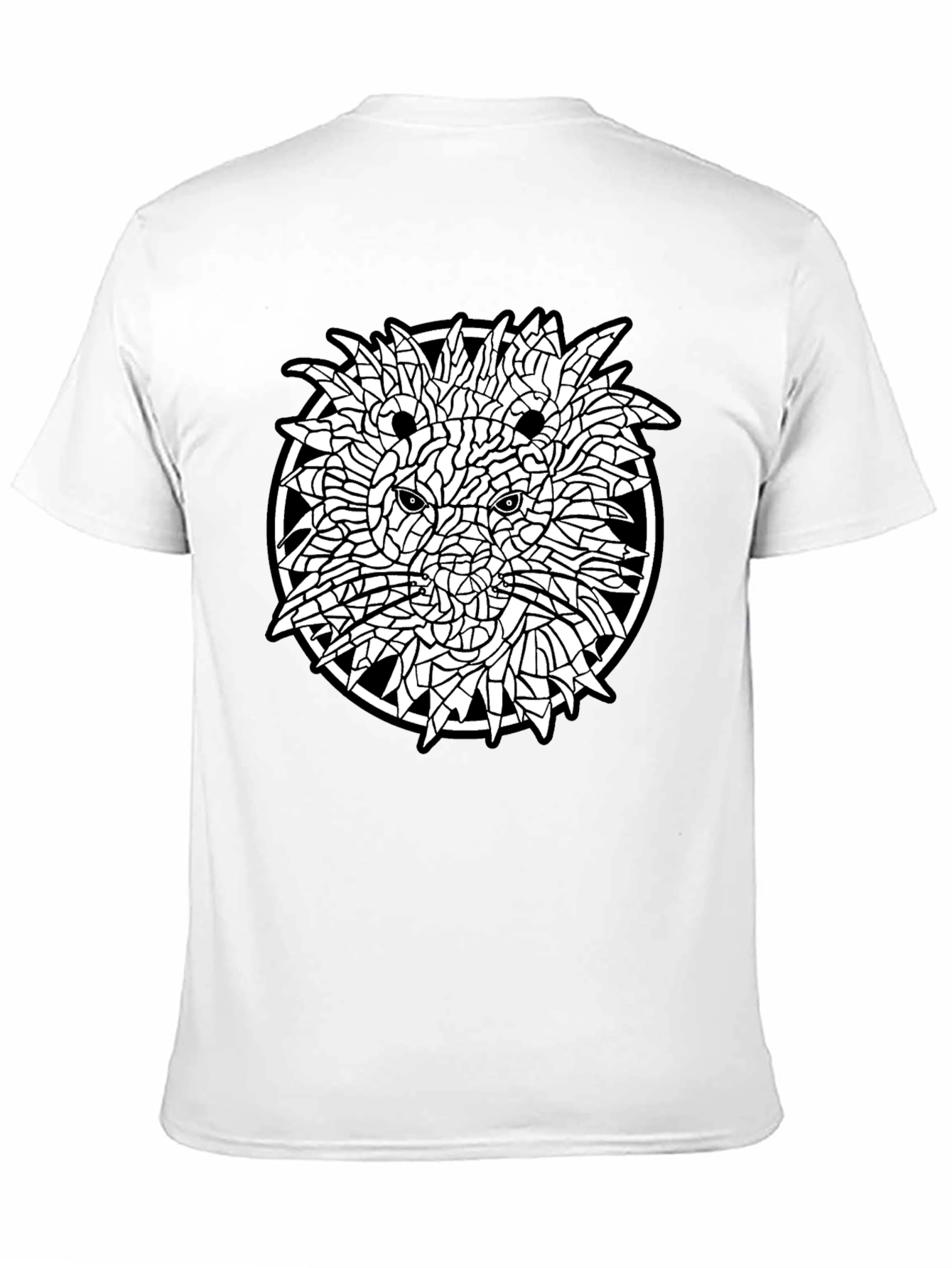 Abstract Lion Graphic Tee