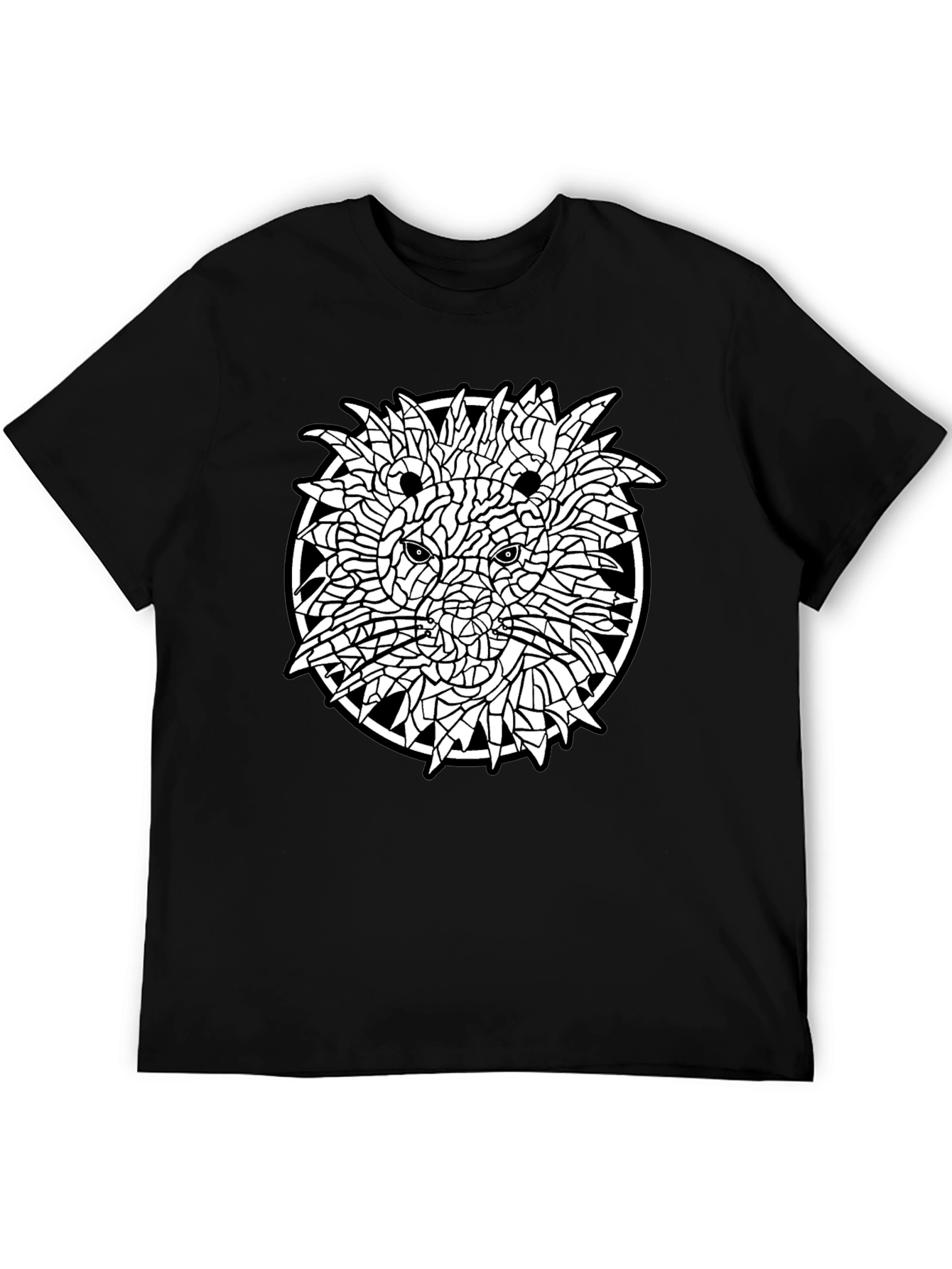 Abstract Lion Graphic Tee