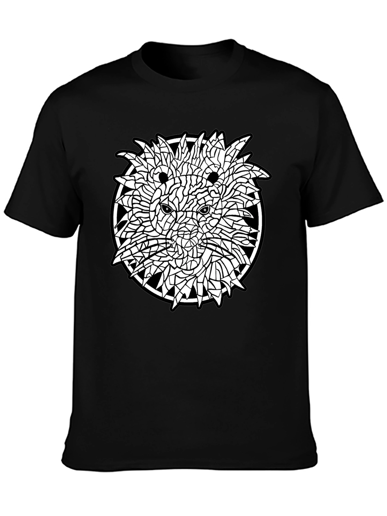 Abstract Lion Graphic Tee