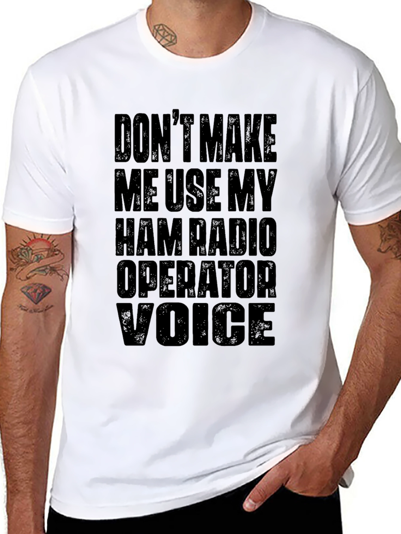 Ham Radio Operator T-Shirt - Funny Voice Warning