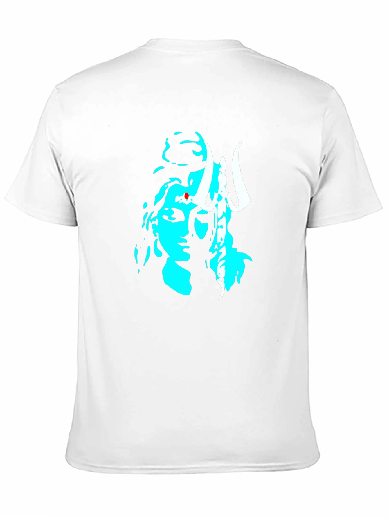 Black Graphic Tee with Shiva Design