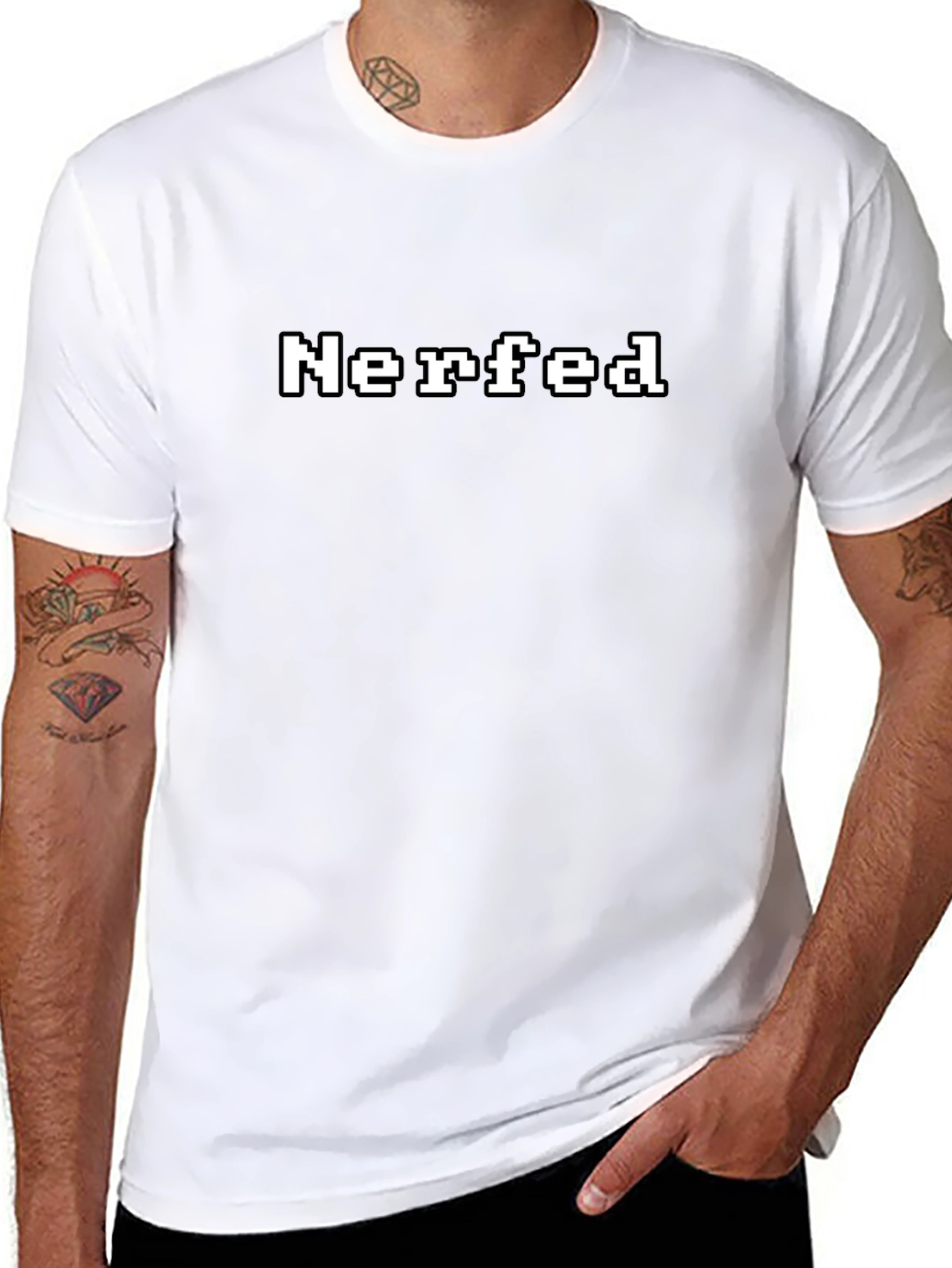 Nerfed T-Shirt - Pixel Art Tee for Gamers