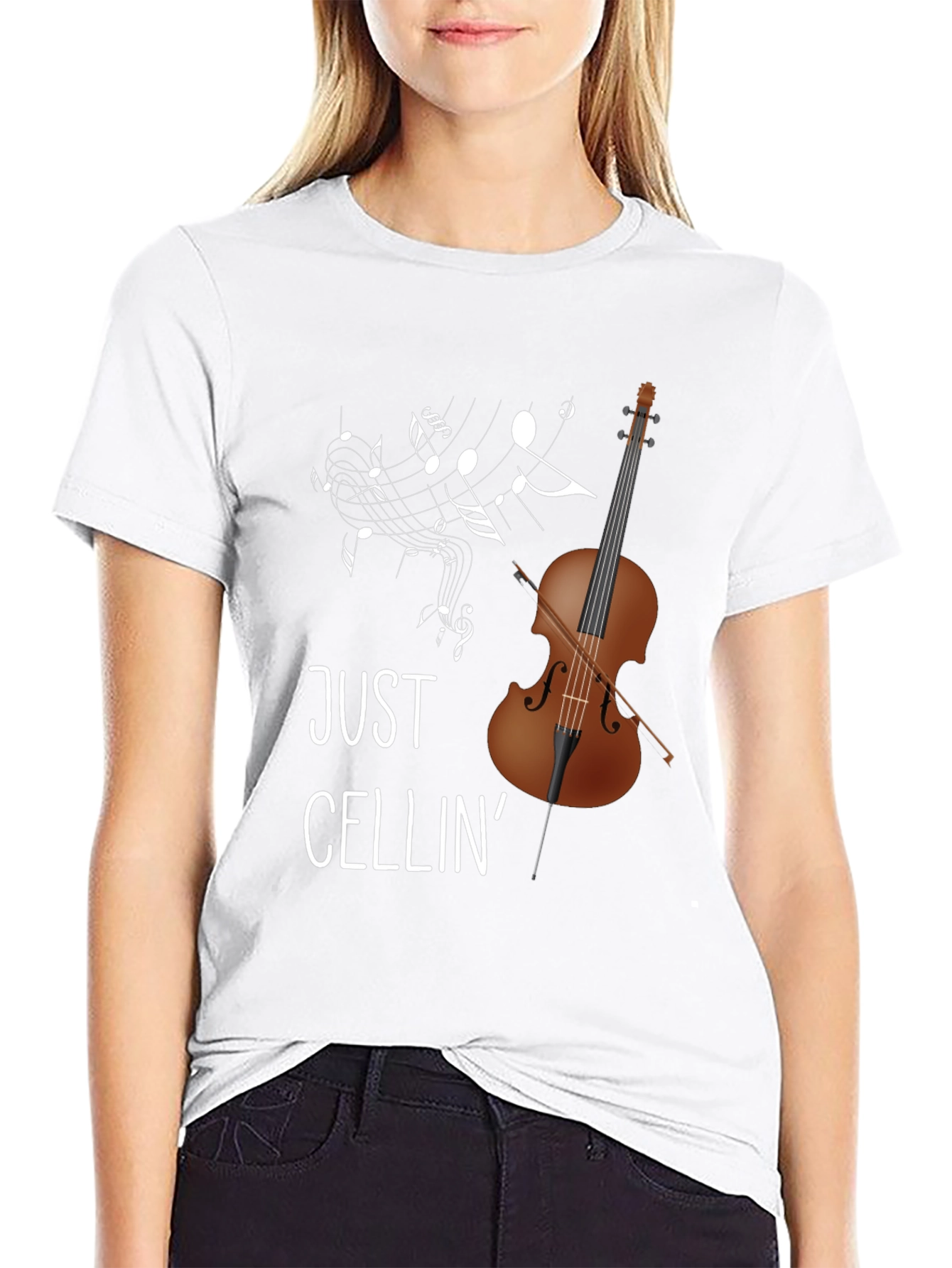 Just Cellin Cello Graphic T-Shirt
