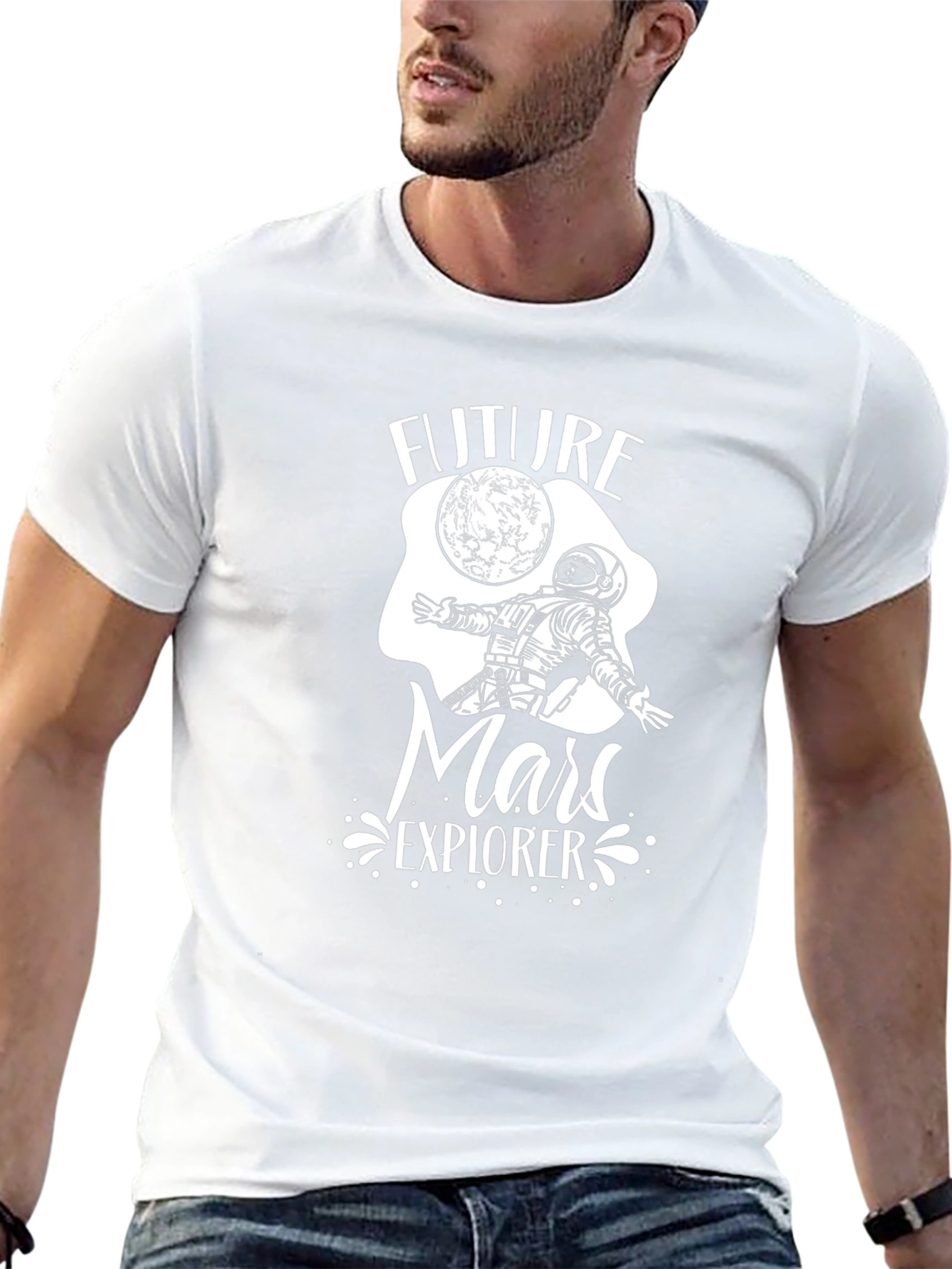 Future Mars Explorer Black T-Shirt